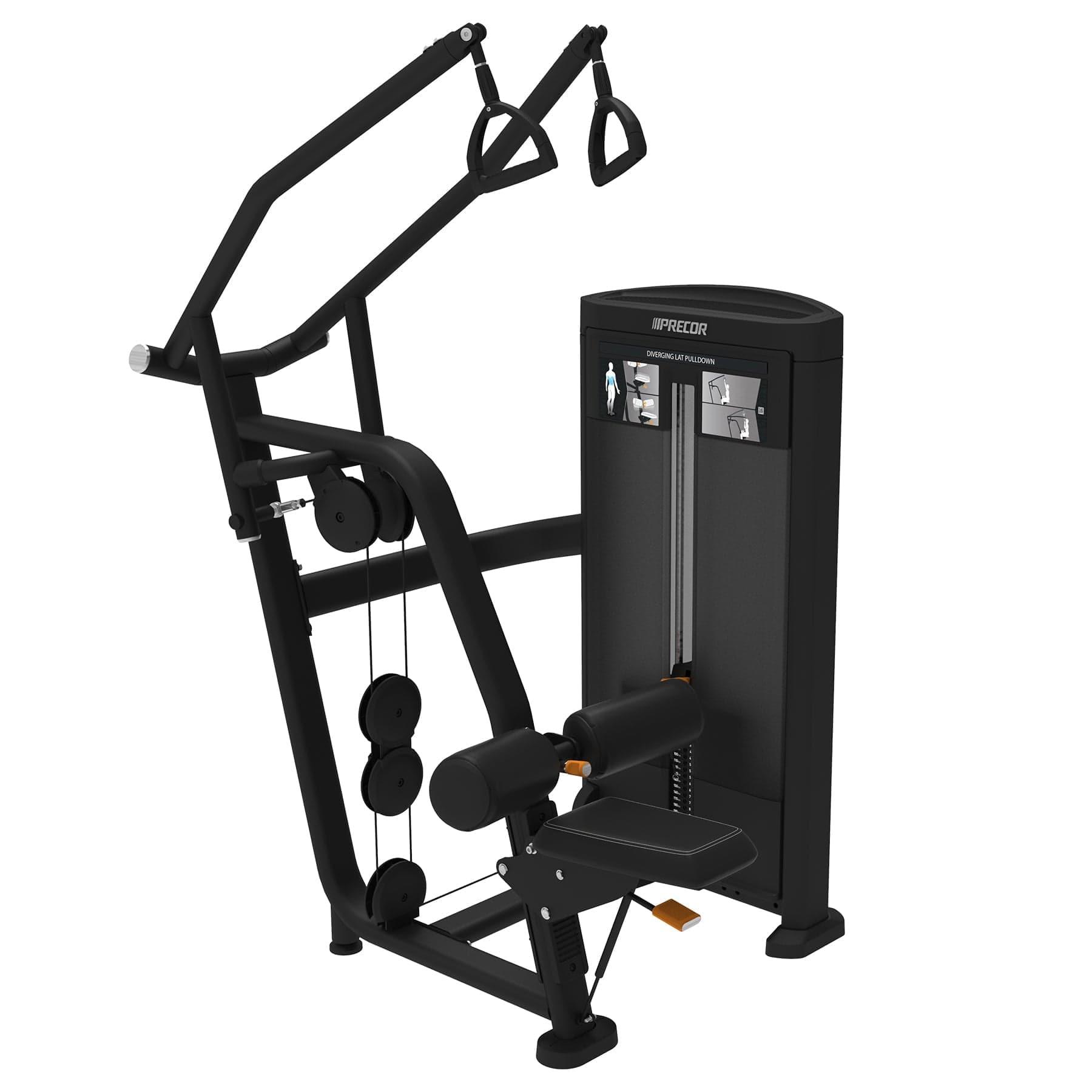 Precor Resolute Series Diverging Lat Pulldown Machine (RSL0314) - Professional Gym Equipment for Home & Commercial Use - Perfect for Strength Training & Back Workouts