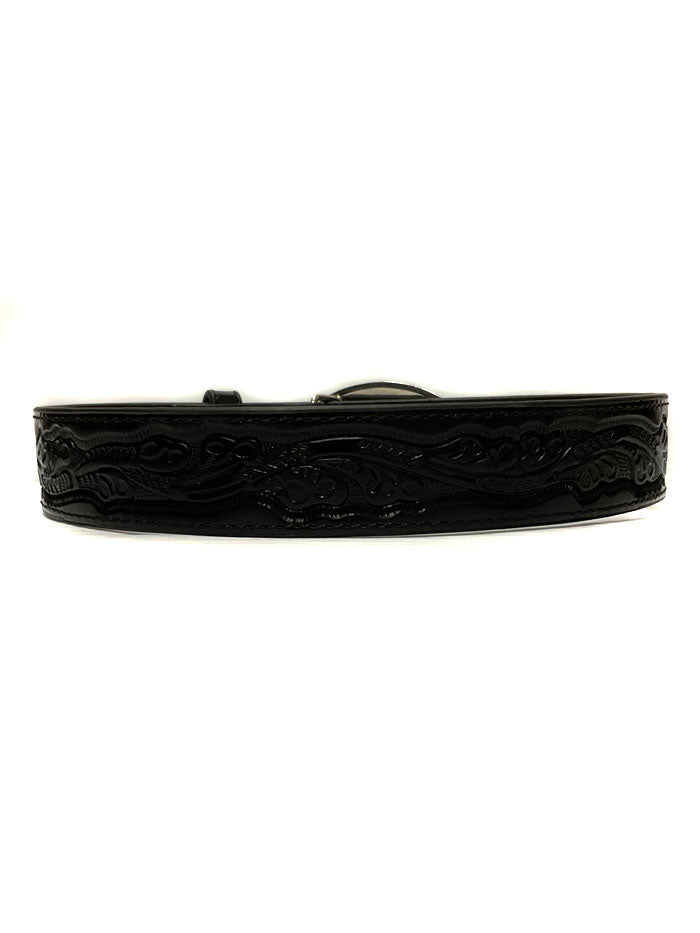 Nocona N4410401 Kids Western Belt with Bullrider Buckle - Black Leather Belt for Boys & Girls - Perfect for Rodeo, Cowboy Boots & Western Outfits
