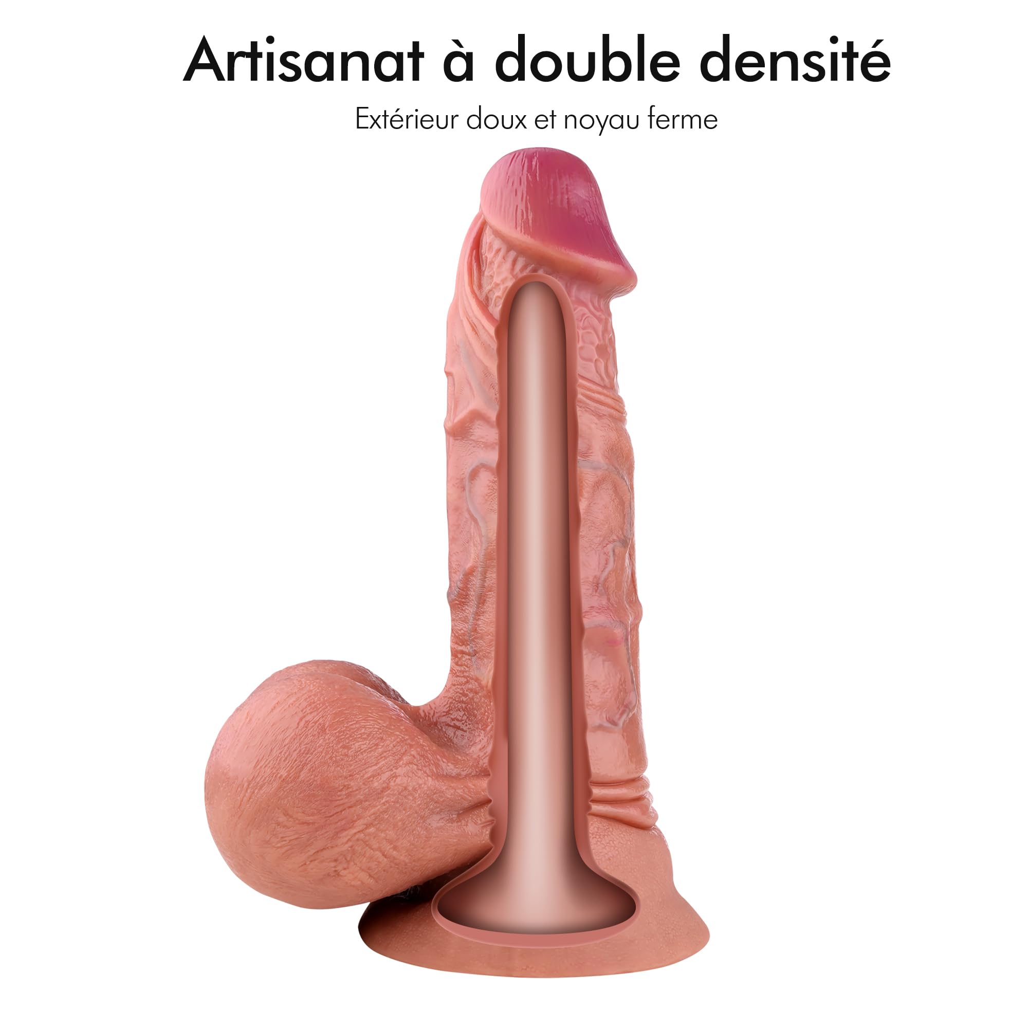 Hismith 31.5cm Realistic Silicone Dildo for Sex Machine - 23cm Insertable Length with KlicLok System - Advanced User Sex Toy for Women - Perfect for Couples Play & Machine-Assisted Pleasure