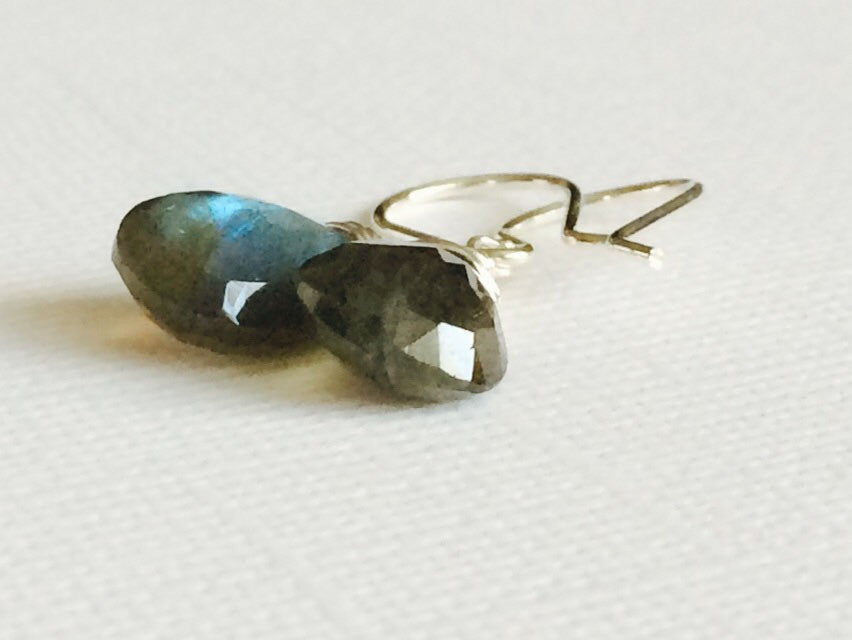 Labradorite Earrings for Women - Nalani Dangle Earrings (E198) | Elegant Boho Jewelry for Parties, Weddings & Everyday Wear