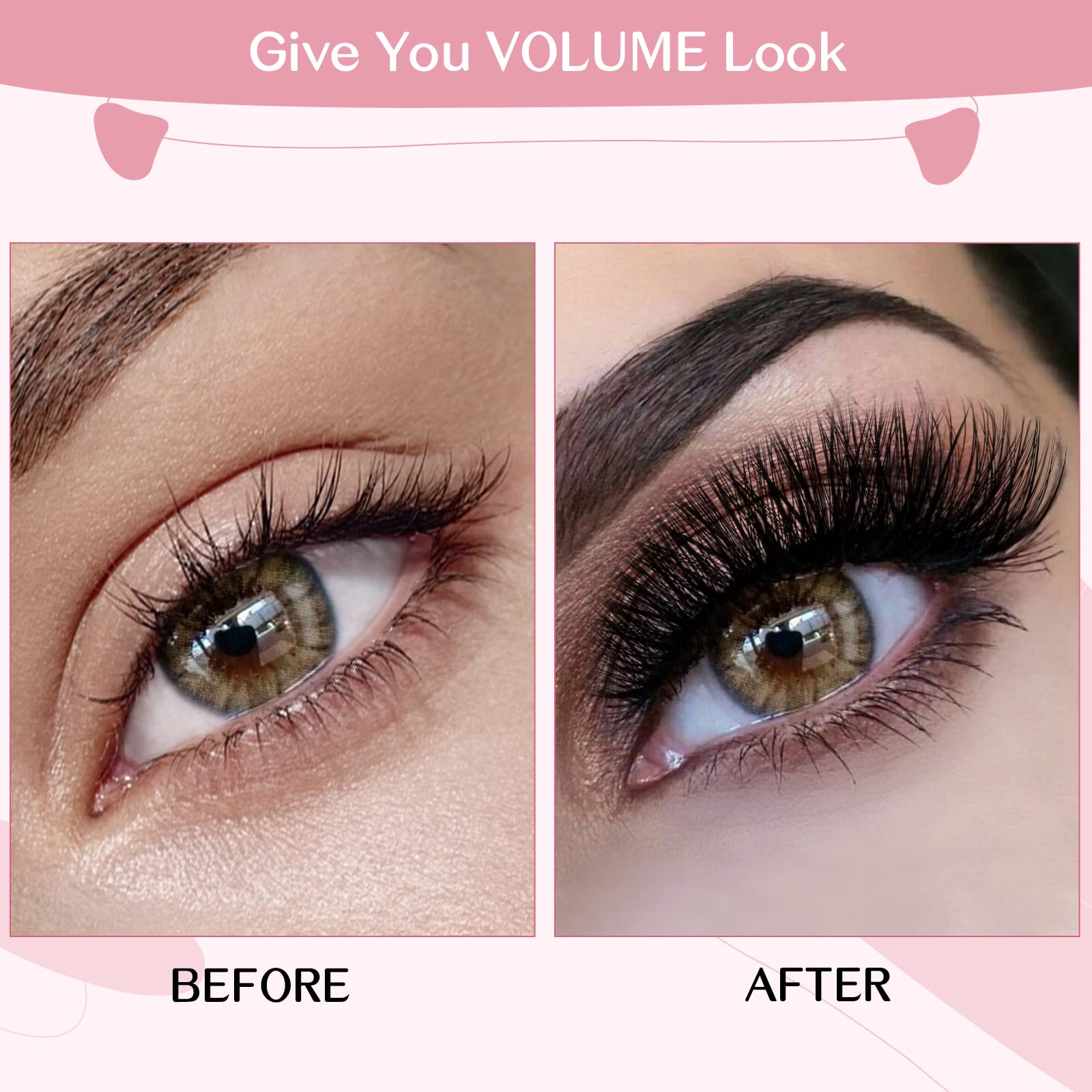 72 Pcs 3D Volume Cluster Lashes - Super Thin Band, Reusable & Comfortable DIY Eyelash Extensions for Dramatic Look (Keen-D-14mm) | Perfect for Parties, Weddings & Daily Wear