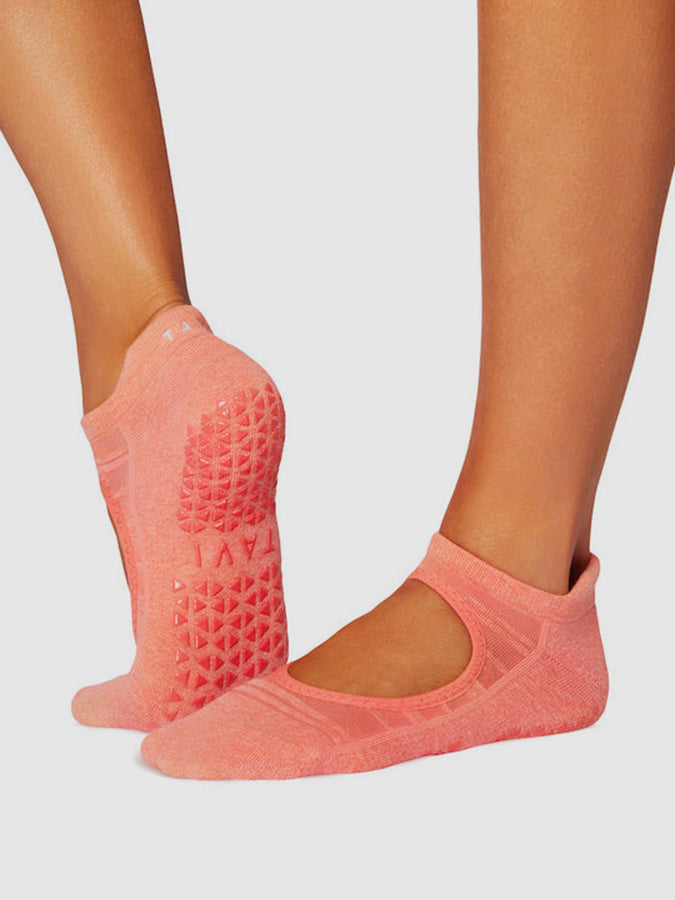 Tavi Emma Non-Slip Grip Socks for Women - Yoga, Pilates, Barre & Workout - Anti-Skid Socks with Arch Support & Breathable Fabric