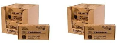 **EcoSafe 6400 Certified Compostable Bags 2.5 Gallon (16
