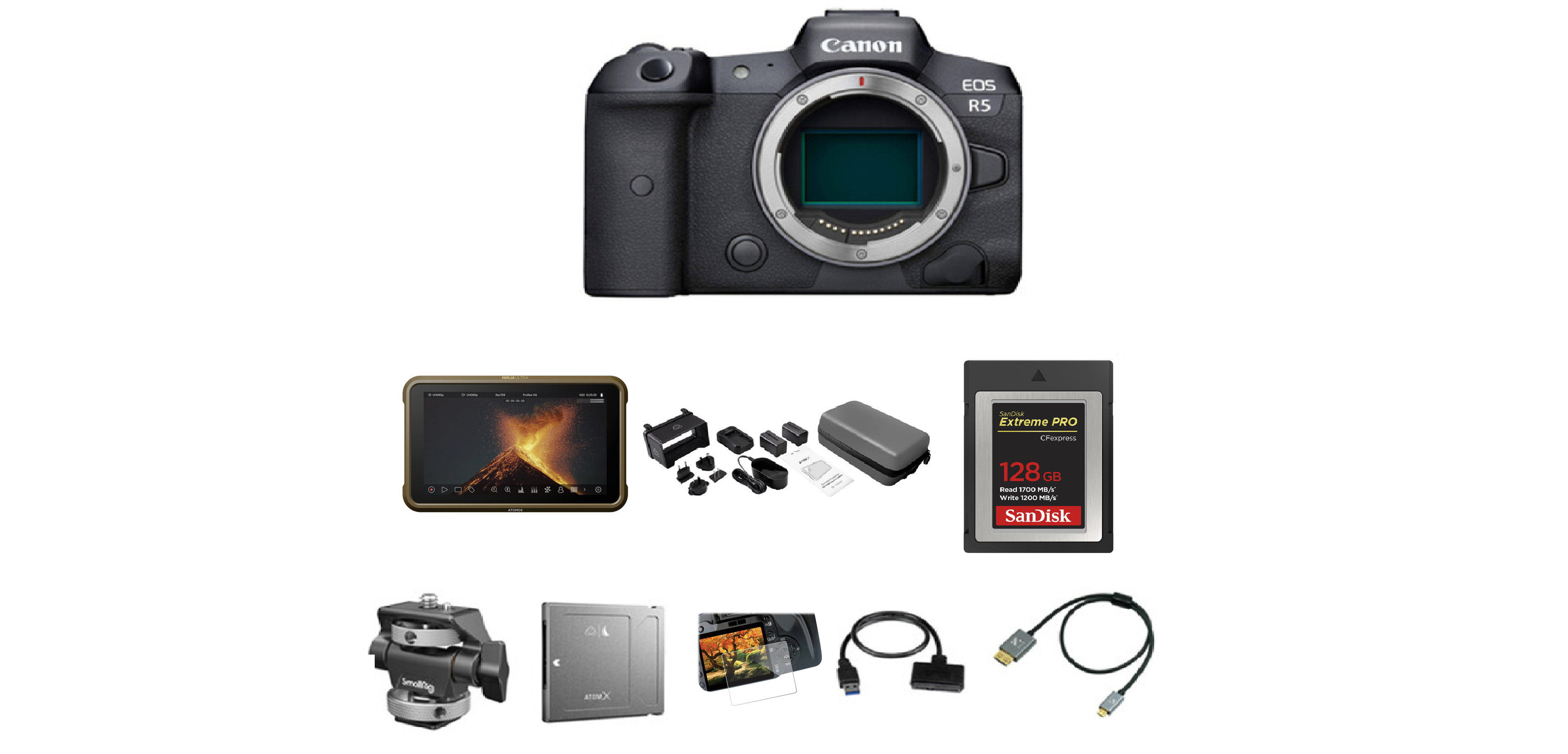 Canon EOS R5 Mirrorless Digital Camera with 8K RAW Video Recording - Professional Full Frame Mirrorless Camera for Photography & Videography - Perfect for Travel, Wedding, and Studio Shooting