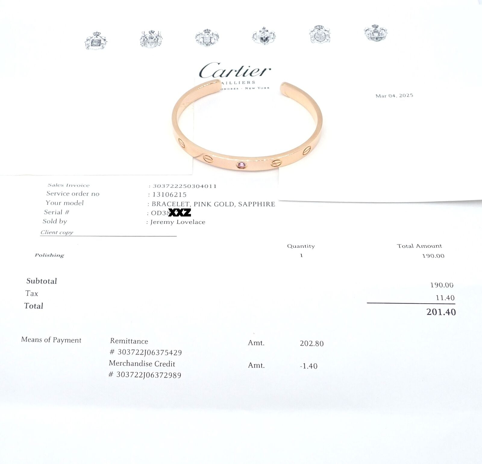 Authentic Cartier 18K Rose Gold Pink Sapphire Love Cuff Open Bracelet - Size 16 - Luxury Jewelry Gift for Women, Perfect for Anniversaries, Valentine's Day & Special Occasions