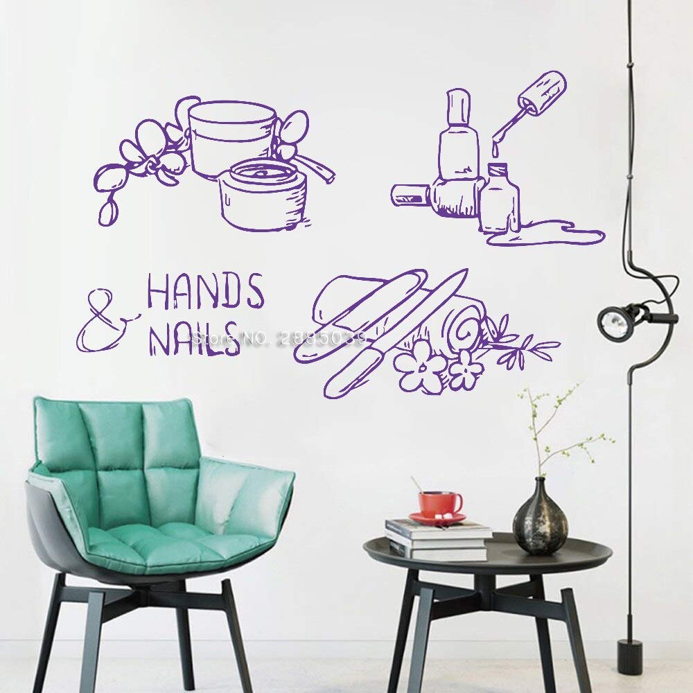 Vinyl Hand & Nail Art Stickers - DIY Nail Polish Design Wall Decals for Home & Salon Decor - Perfect for Nail Artists & Beauty Enthusiasts