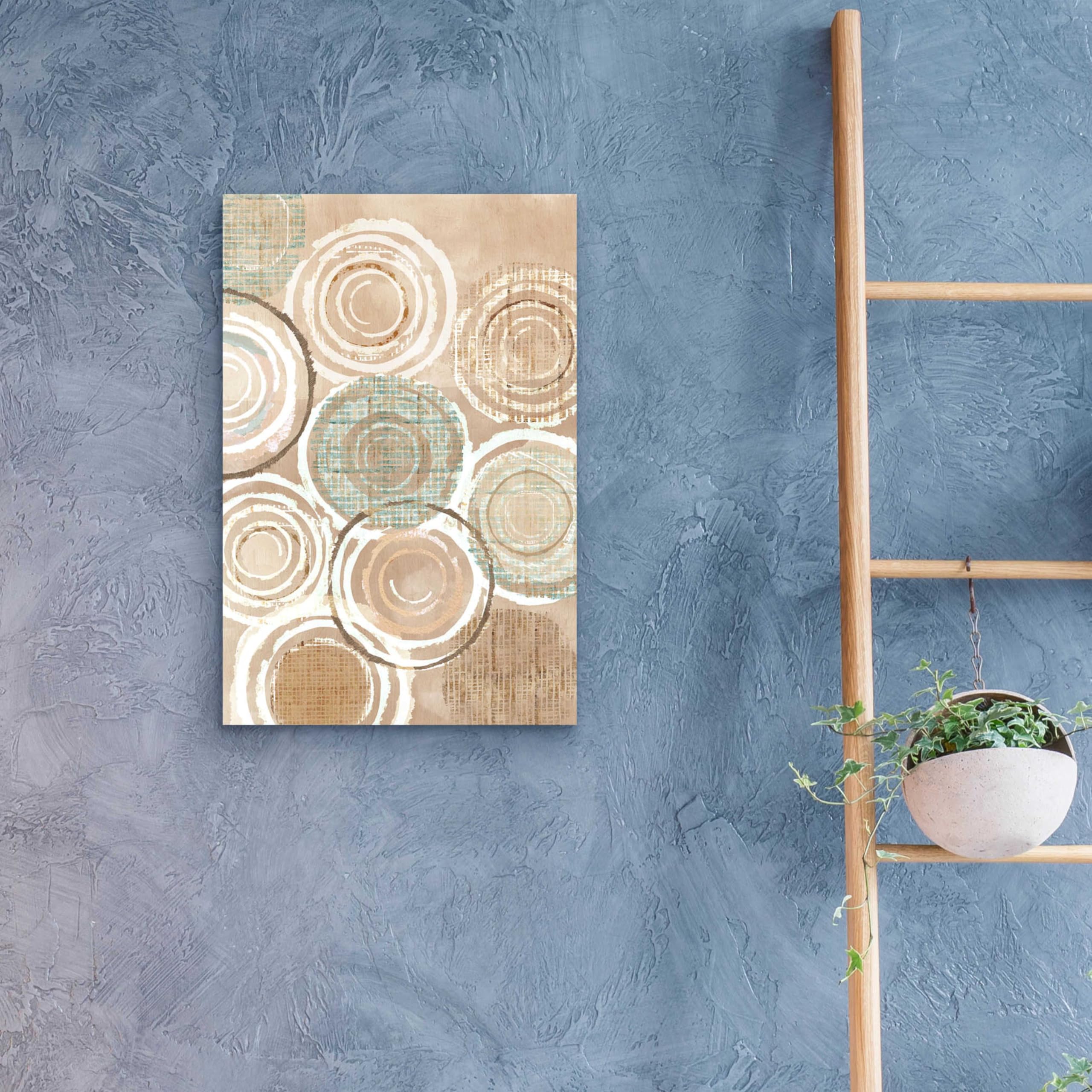 Flora Kouta Woven Baskets III Acrylic Glass Wall Art - 16x24 Inches Modern Home Decor for Living Room, Bedroom & Office