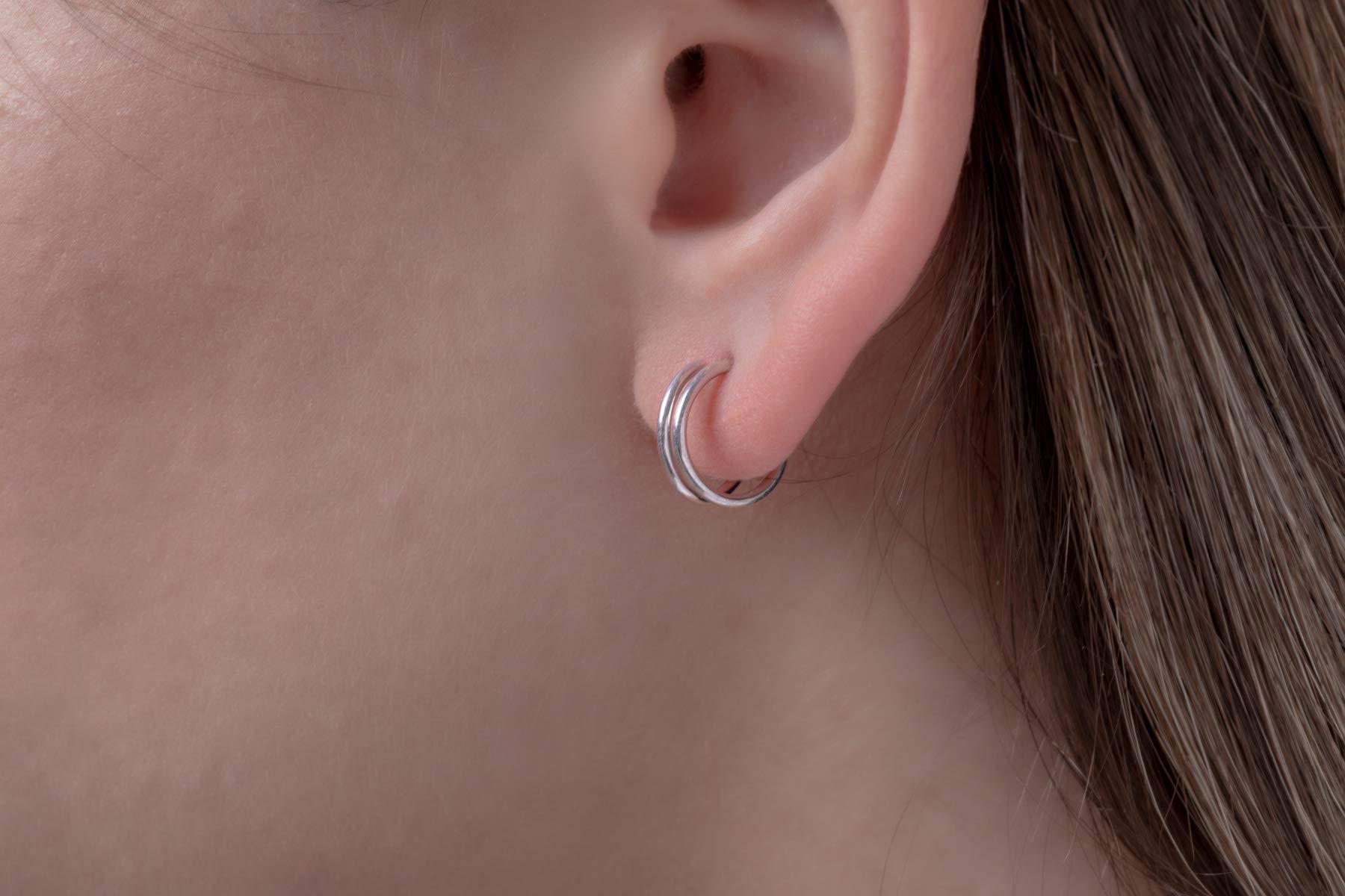 9K, 14K & 18K Solid Gold Hoop Earrings for Women | Handmade Secondary Piercing Hoops | Unique Best Friend Gift & Special Occasion Jewelry for Her | Perfect for Everyday Wear, Date Nights & Gifting