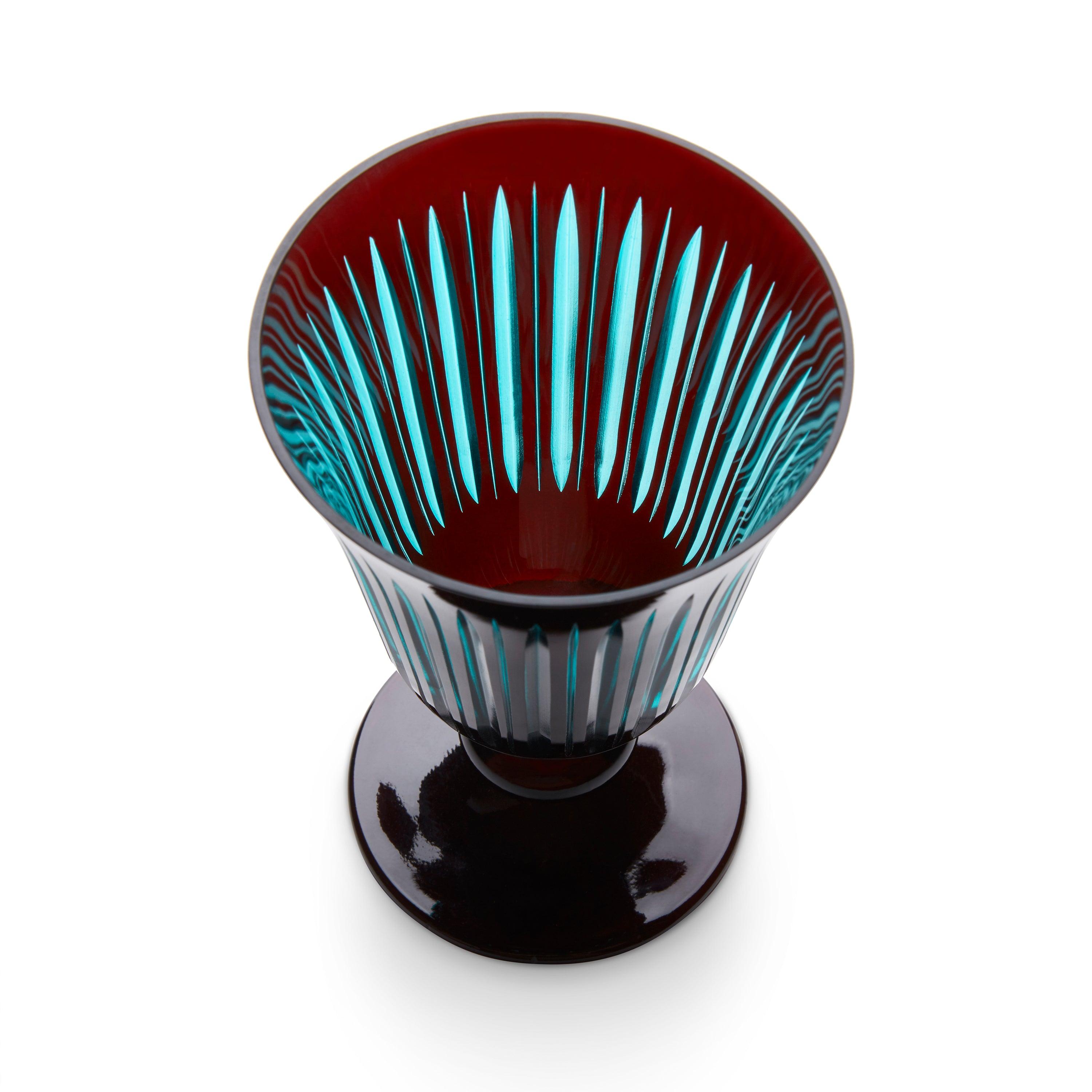 Premium Prism Wine Glasses - Elegant Bordeaux Crystal Set of 4 - Perfect for Dinner Parties, Weddings & Wine Tasting Events