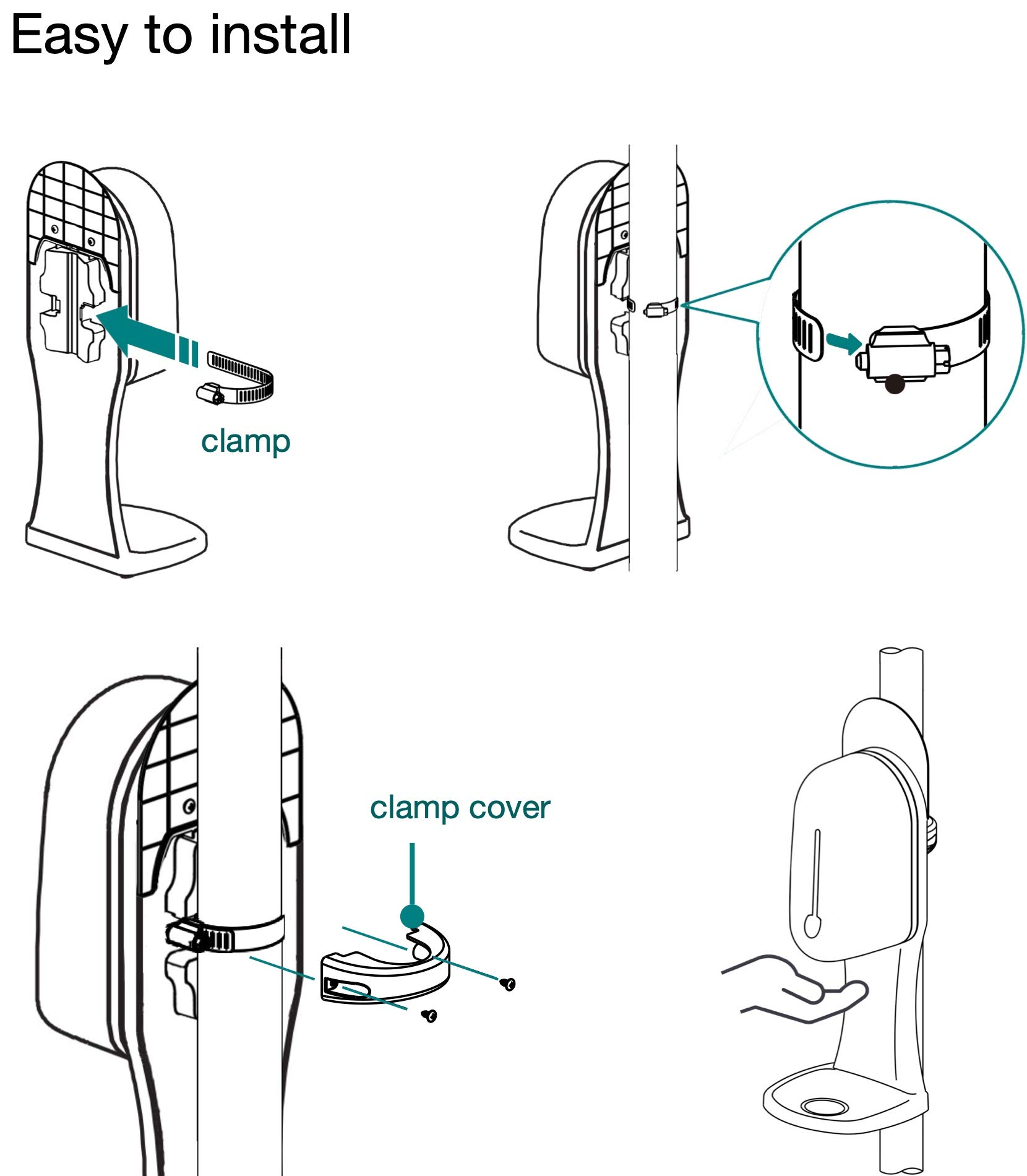 All-Weather Wall Mounted Hand Sanitizer & Soap Dispenser - Indoor/Outdoor Use for Home, Office, Restaurant, and Public Spaces