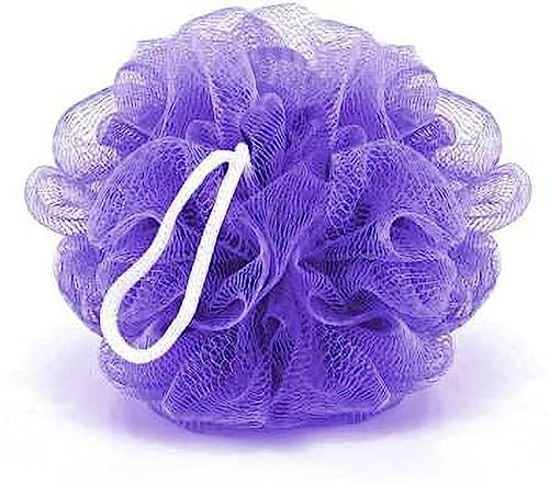 Natural Loofah Sponge for Exfoliating & Shower - Pack of 3 Colorful Bath Sponges for Soft Skin - Perfect for Body Scrub, Spa & Gift Sets