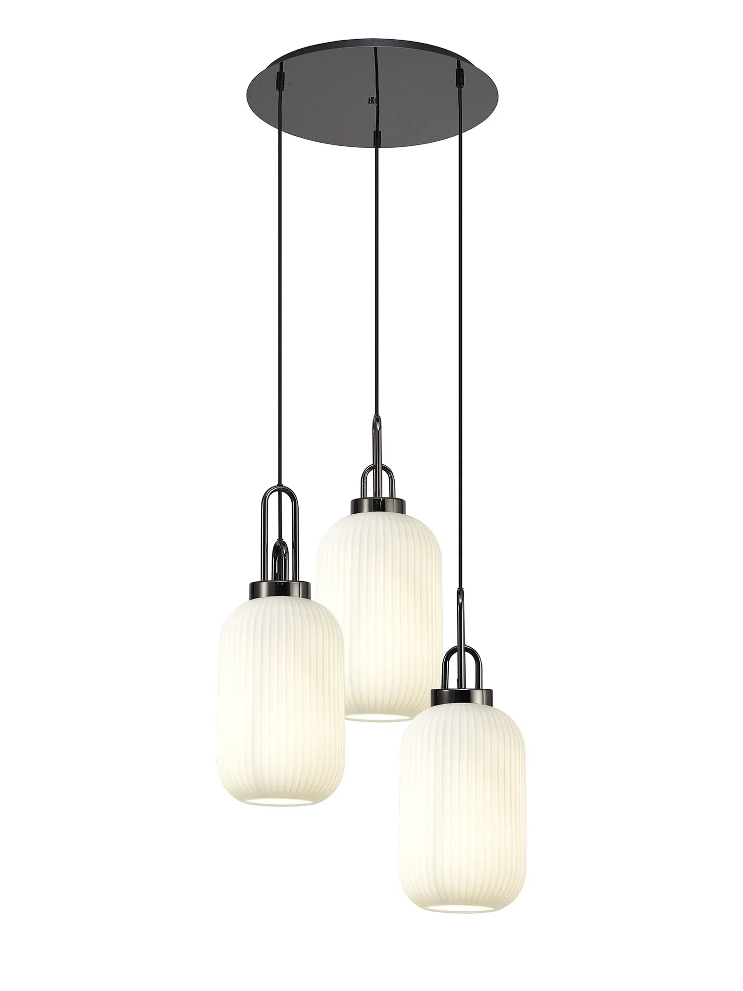 Stylish Cadiz 3-Light Cluster Pendant - Modern Ceiling Lighting Fixture for Dining Room, Kitchen Island & Living Room Decor
