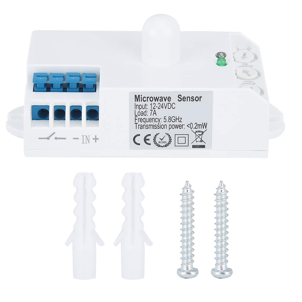 Smart Microwave Radar Motion Sensor Switch - Human Body Detection Light Switch for Home, Family & Hotel Use - Ideal for Hallways, Bathrooms & Closets