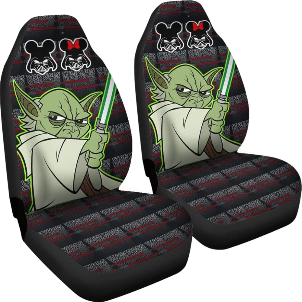 Baby Yoda Lightsaber Star Wars Car Seat Covers - The Mandalorian Inspired Accessories for Cars, SUVs & Trucks | Perfect for Star Wars Fans & Gift Giving