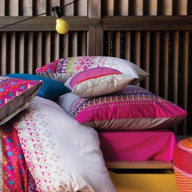 Premium Anaya European Pillowcase by KAS - Luxury 100% Cotton Pillow Cover for Bedroom Decor, Home Textile & Hotel Use
