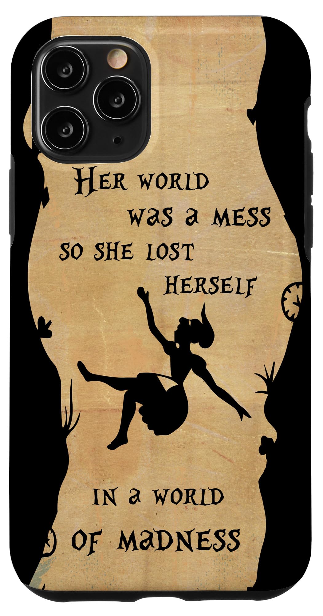 iPhone 11 Pro Case - Alice in Wonderland Madness Quote Design for Protection & Style | Perfect for Daily Use, Travel, and Gifts