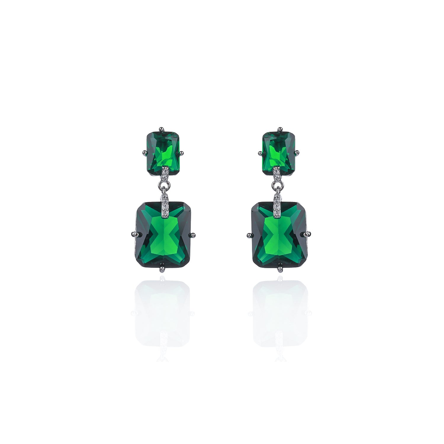 New Square Cubic Zircon Drop Wedding Earrings for Women - Elegant Bridal Jewelry Accessories - Perfect for Weddings, Parties & Special Occasions