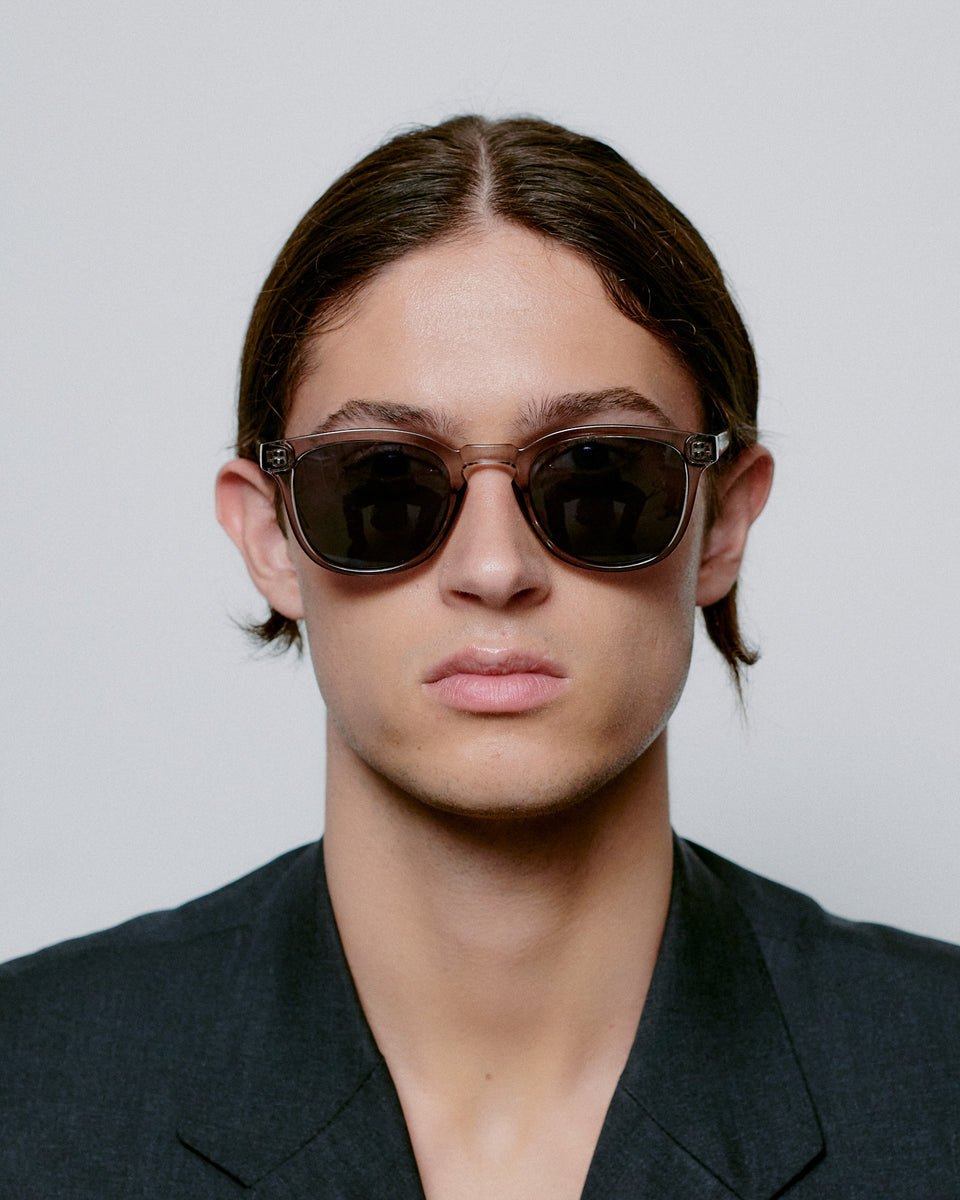A. Kjaerbede Grey Transparent Bate Sunglasses – Stylish UV Protection for Outdoor Activities, Beach & Driving