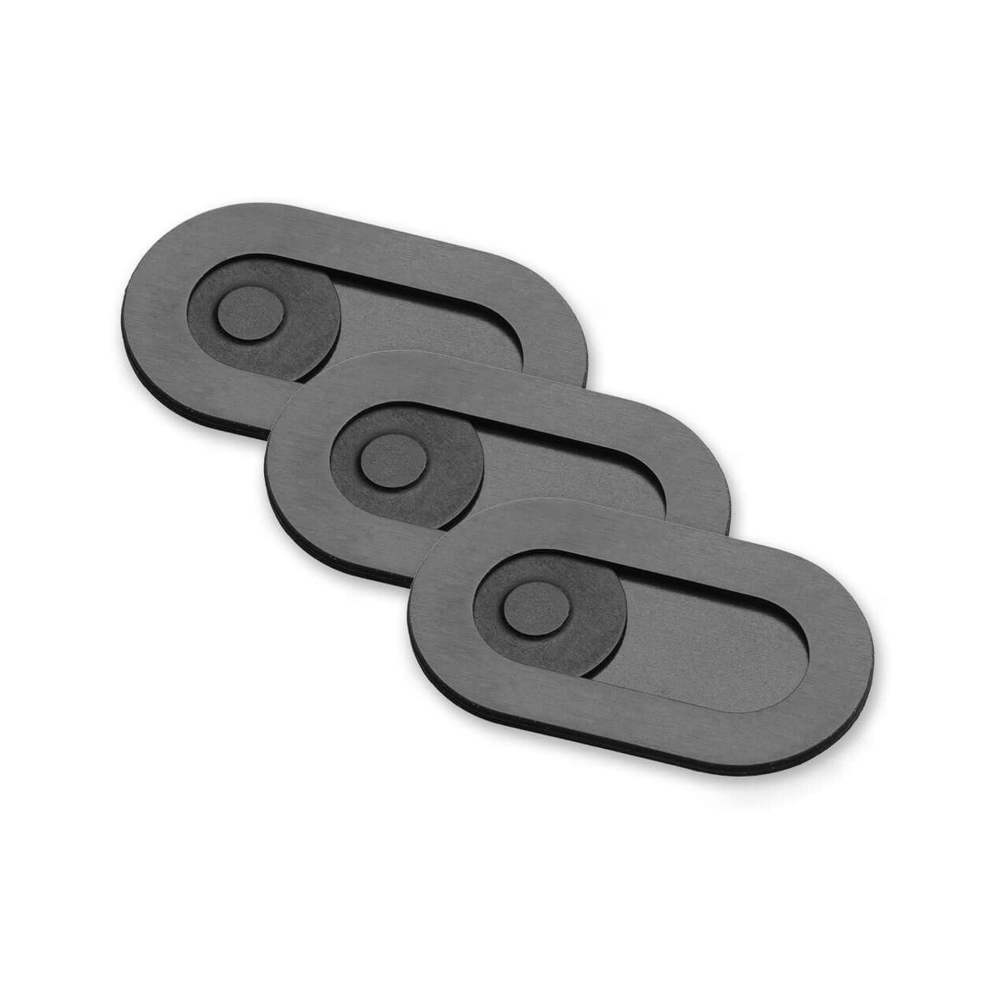 Original Webcam Cover - Stainless Steel, Plastic-Free, Scratch Resistant - Ultra Thin 0.023 Inch - Compatible with Laptops, MacBooks, Tablets - 3-Pack Black - Perfect for Privacy Protection at Home, Office & Travel - by Spy-Fy