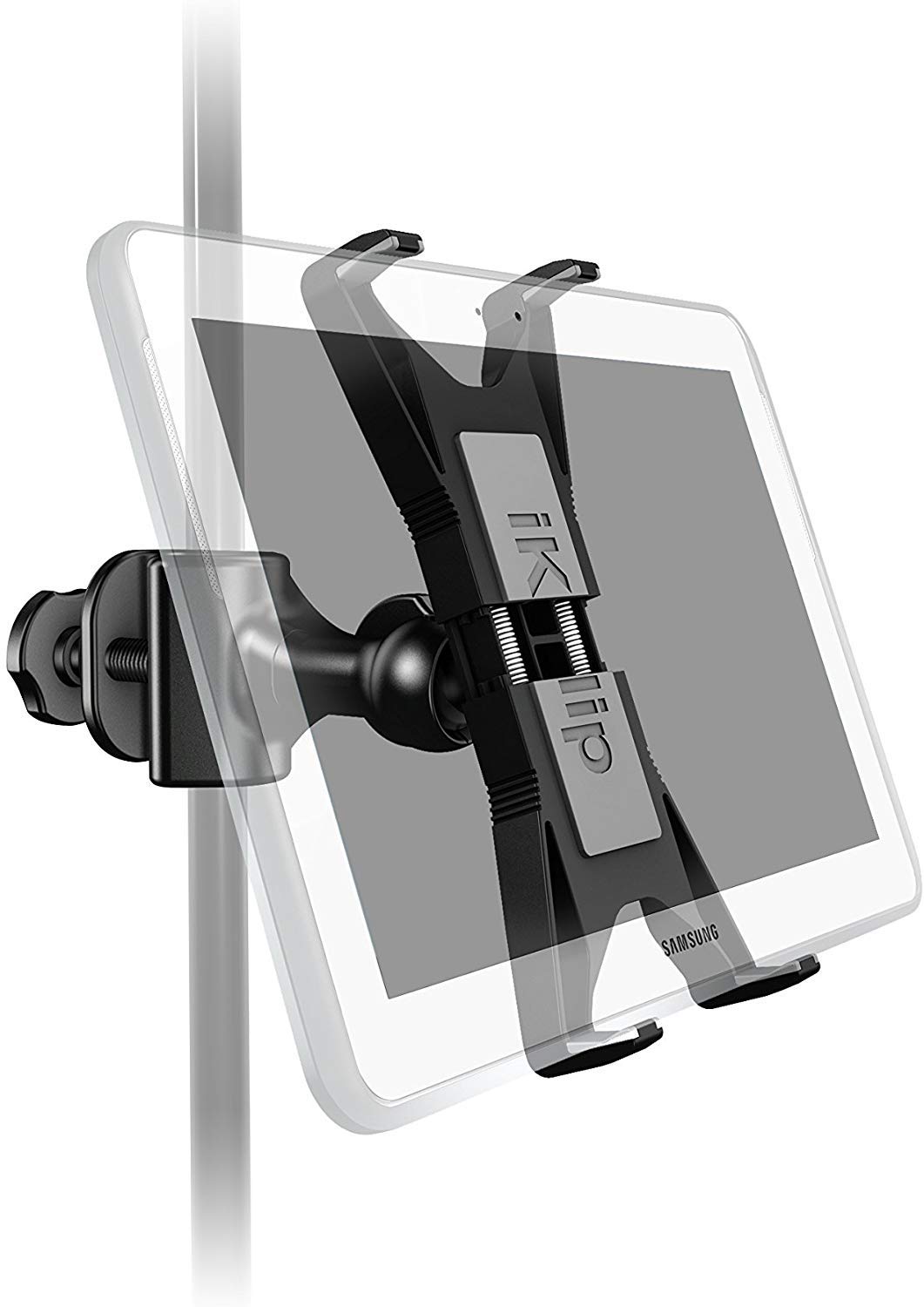 IK Multimedia Page Turner Pedal & Tablet Mount Kit - Bluetooth Controller for Digital Sheet Music | Perfect for Musicians, Performers & Music Teachers | Use with iPad, Laptop & Music Stand for Live Performances
