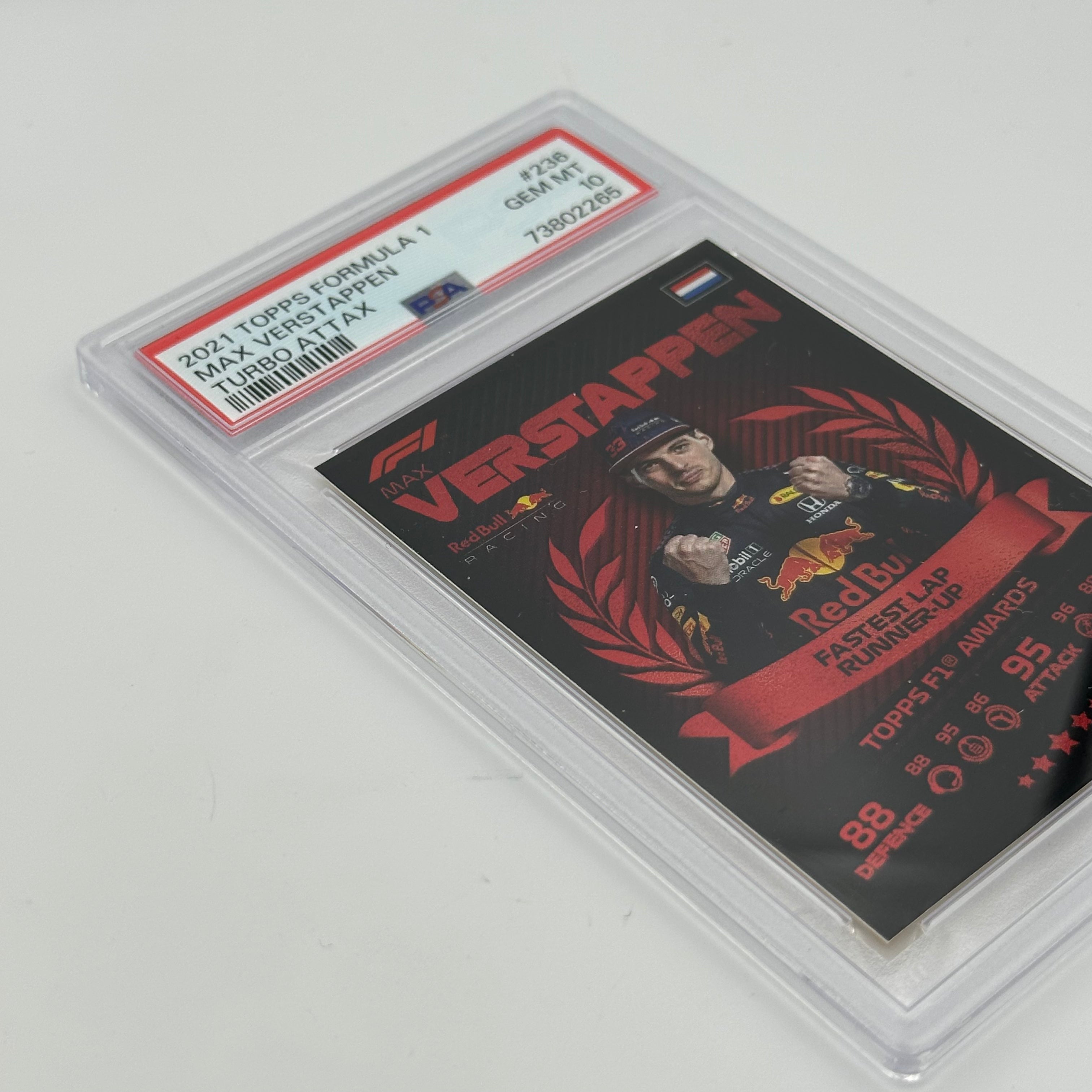 PSA 10 Graded MAX VERSTAPPEN #236 Racing Card - Perfect for Collectors, Investors & Formula 1 Fans | Display, Trade or Gift for Motorsport Enthusiasts