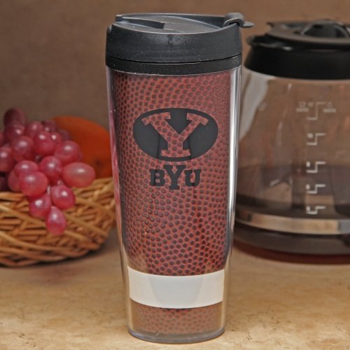 BYU Cougars NCAA 20-Oz Insulated Travel Tumbler with Lid & Straw - Perfect for Game Day, Camping & Outdoor Adventures