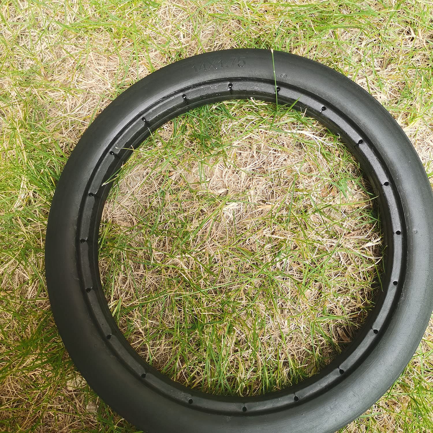 14 Inch Solid Bike Tires - Airless, Anti-Slip 14x1.75 Bicycle Tires for Road Bikes, BMX, Folding Bikes & Kids Bikes - Perfect for Commuting, Off-Road & Urban Cycling