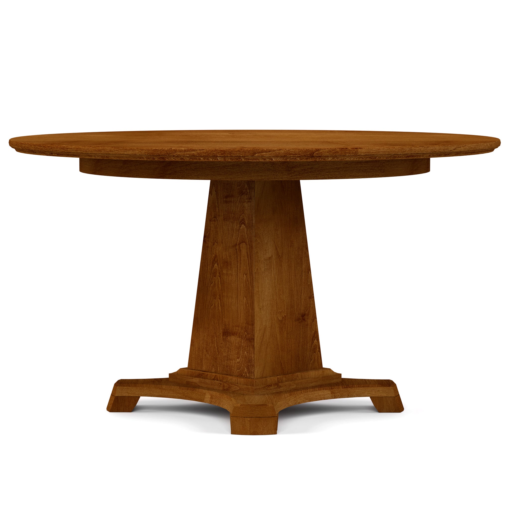 54 Inch Round Dining Table - Solid Wood Modern Kitchen Table for 6-8 People - Perfect for Family Gatherings & Dinner Parties