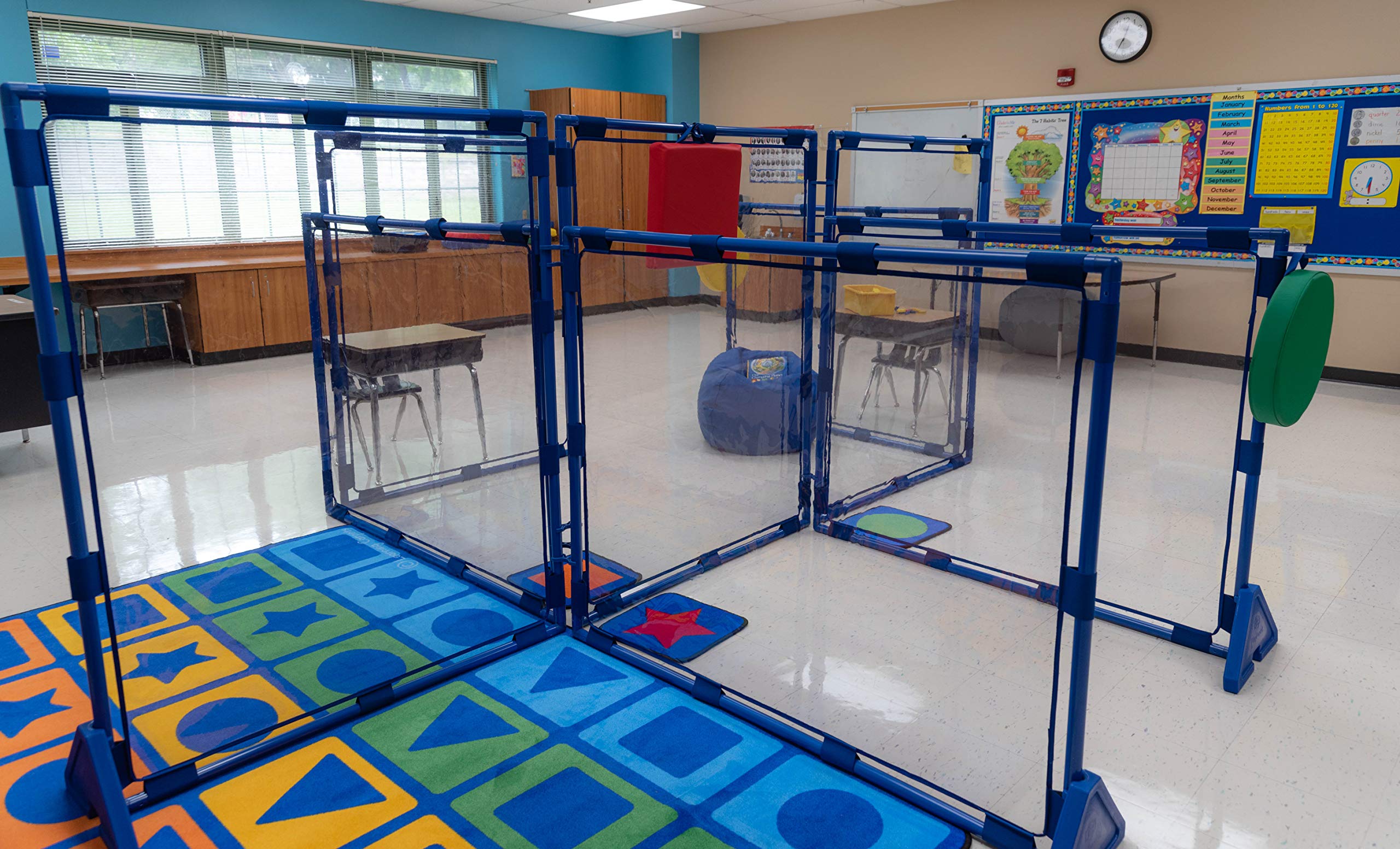 Children's Factory Big Screen PlayPanel - Transparent Kids Room Divider & Classroom Privacy Screen for Playrooms, Daycares & Learning Centers | Durable Educational Room Partition for Toddlers