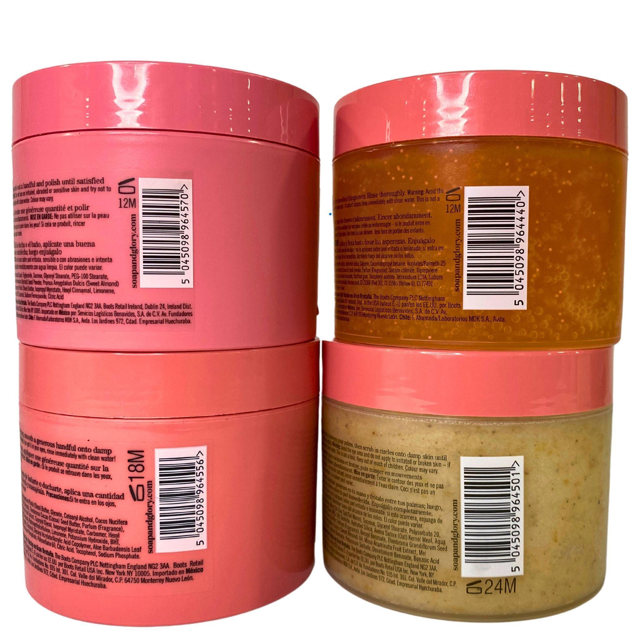Soap & Glory Body Scrubs & Butters - 10.1OZ (40 Pcs Lot) - Exfoliating & Moisturizing Set for Smooth Skin - Perfect for Spa Day, Gift Sets & Self Care Routine