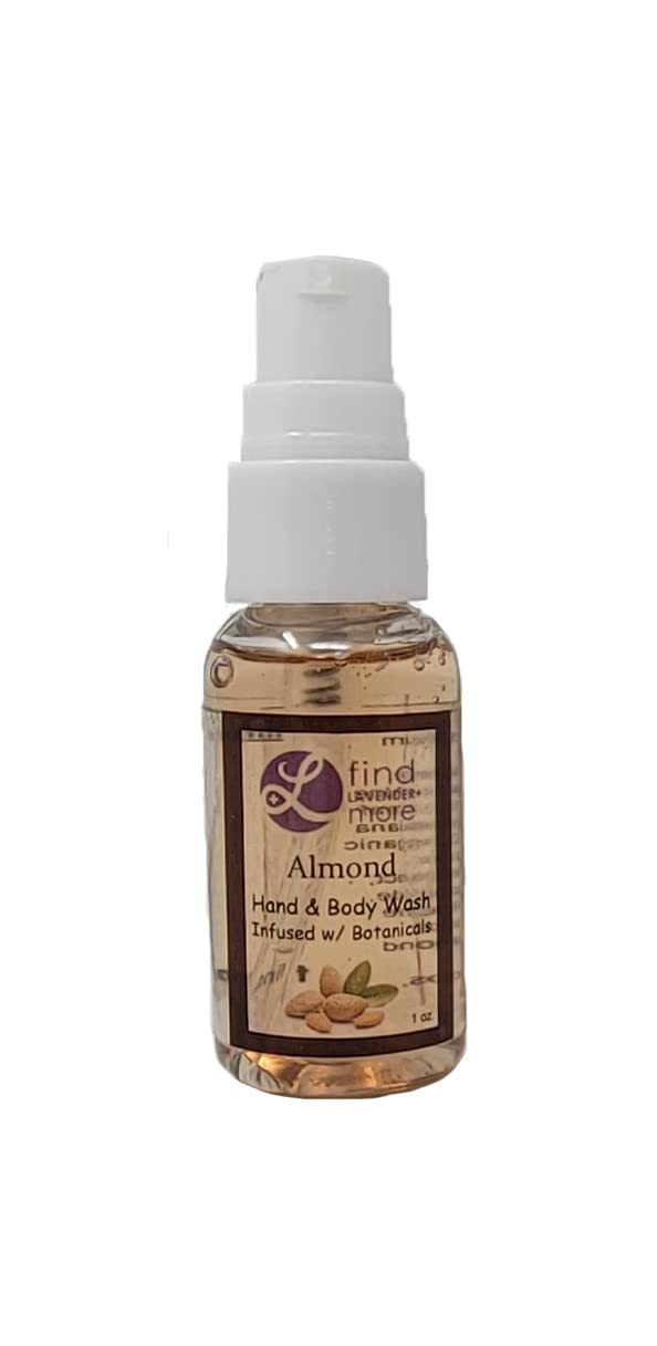 Lavender Travel Gift Set for Women - Almond Scented Hand & Body Wash, Body Butter & Fragrance-Free Hand Spray | Perfect for Spa, Relaxation & On-The-Go Self Care