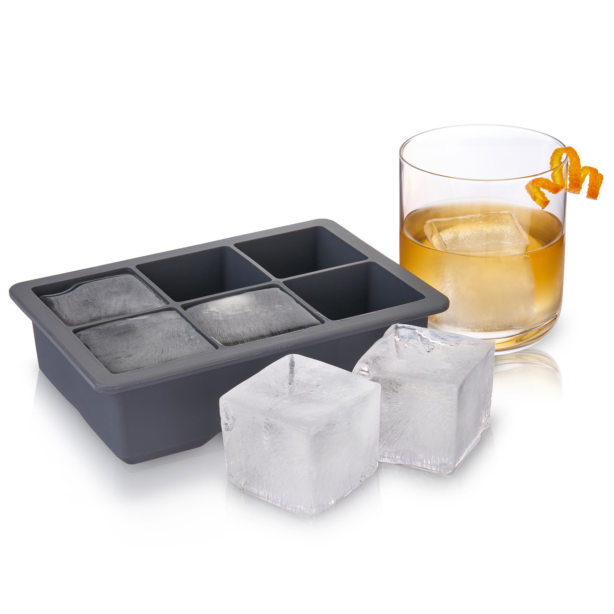 Premium Silicone Ice Cube Tray with Lid - BPA Free, Leak Proof, Flexible Design for Perfect Ice Cubes - Ideal for Cocktails, Smoothies, and Home Bar Use