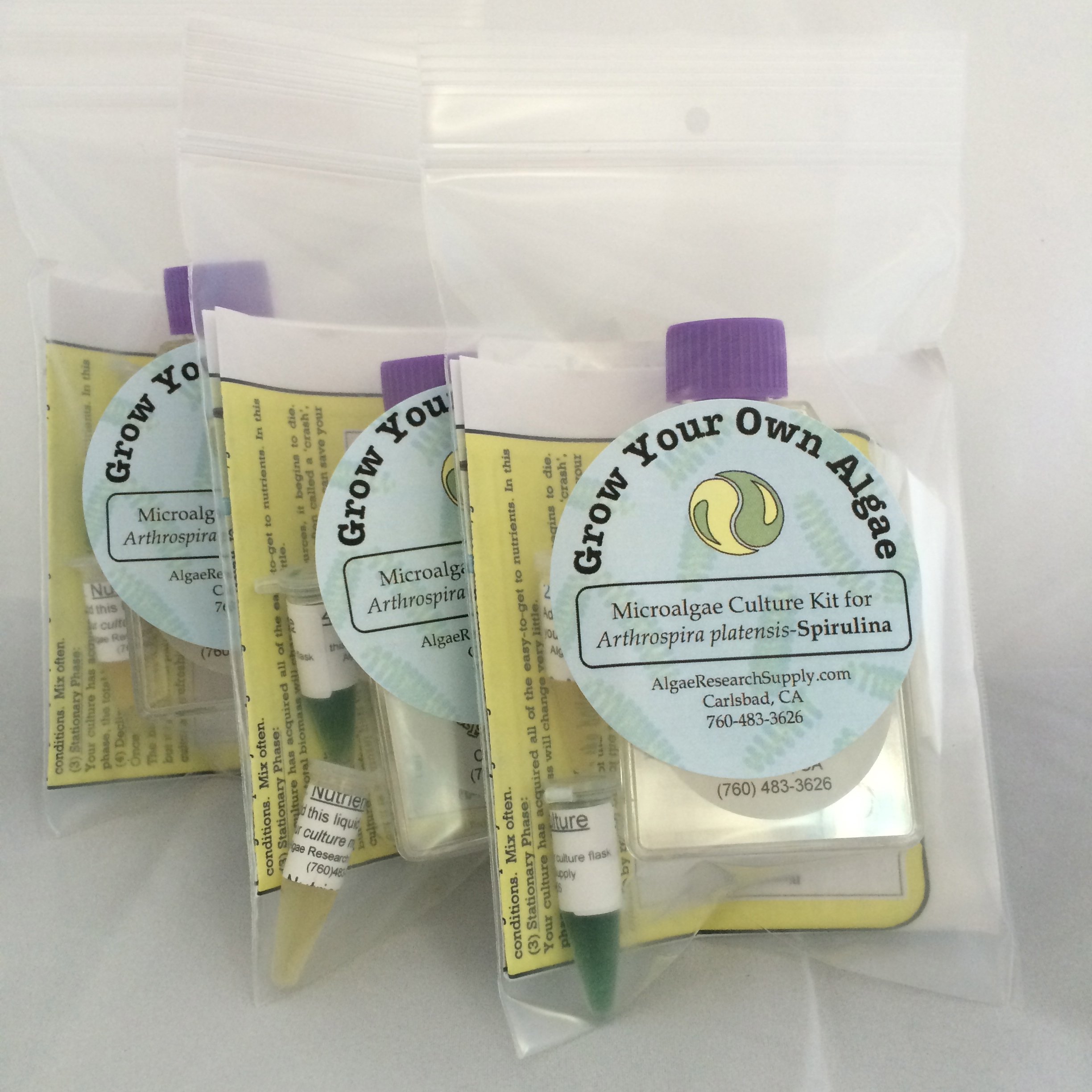Organic Spirulina Algae Culture Kit - Grow Your Own Superfood at Home | Perfect for Science Fairs, Classroom Experiments & STEM Projects | Great for Health Enthusiasts & Educational Activities
