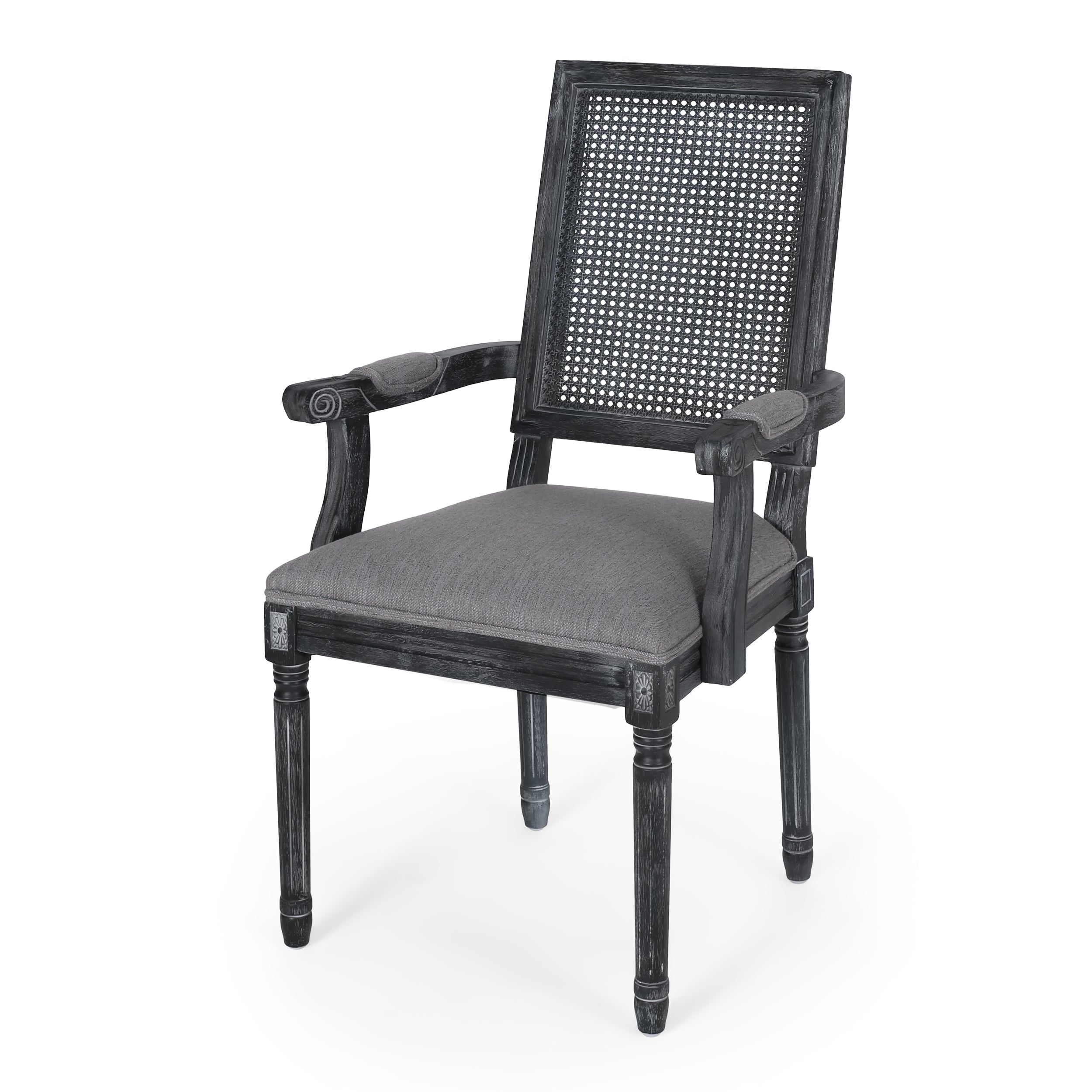 8 Modern Dining Chairs Set - Sturdy Wooden Kitchen Chairs with Padded Seats - Comfortable Home Restaurant Furniture for Dining Room, Kitchen, and Cafe Use