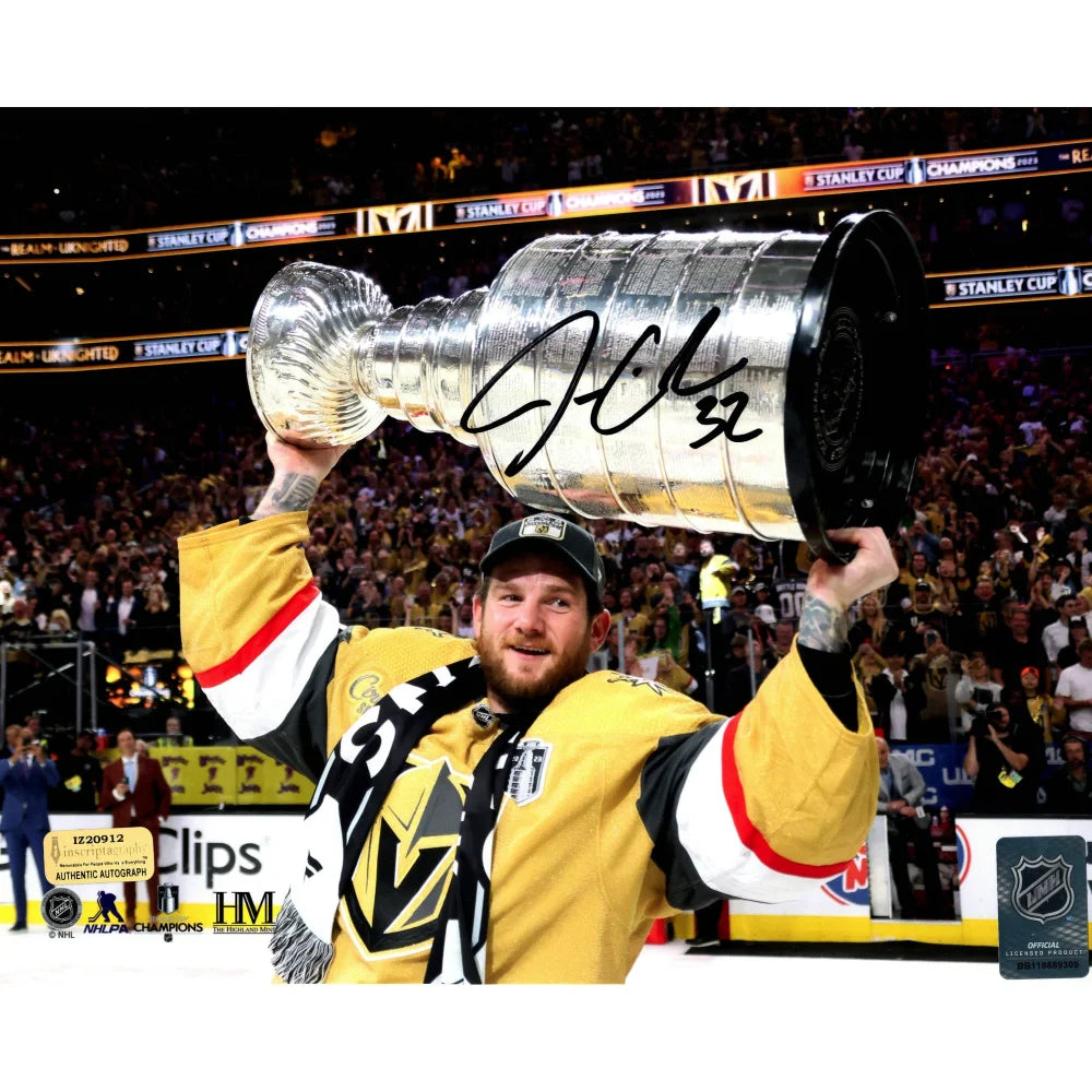 Jonathan Quick Autographed Vegas Golden Knights 8x10 Photo with COA - Signed Stanley Cup Memorabilia - Perfect for Hockey Fans, Collectors, and Man Cave Decor