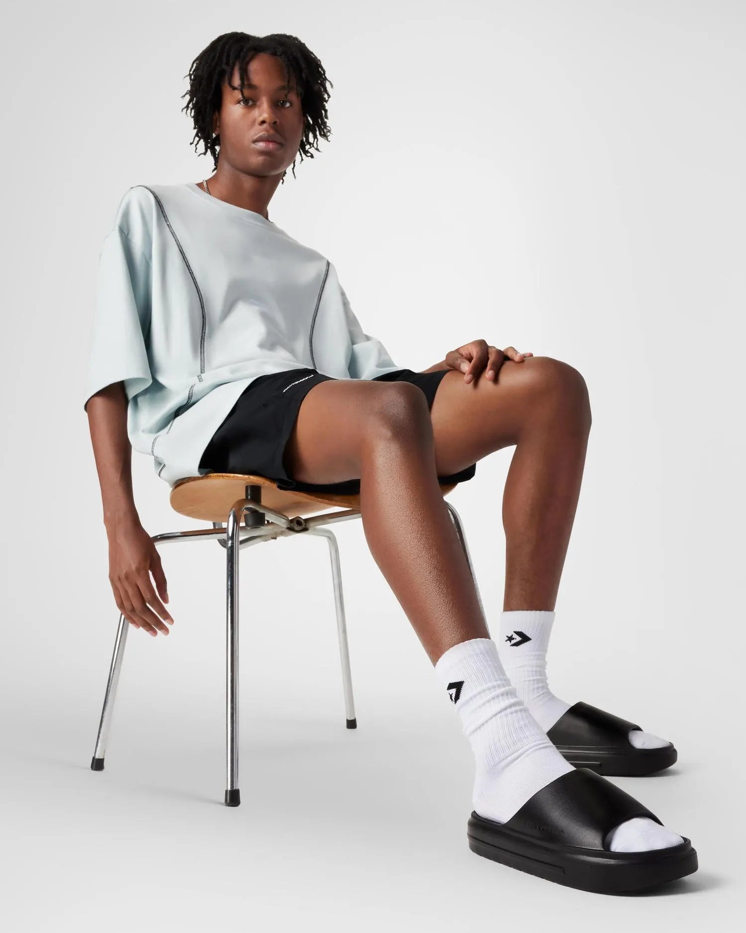 Converse Unisex Essential Black Slide Sandals - Comfortable & Stylish for Men and Women - Perfect for Beach, Pool, and Casual Wear