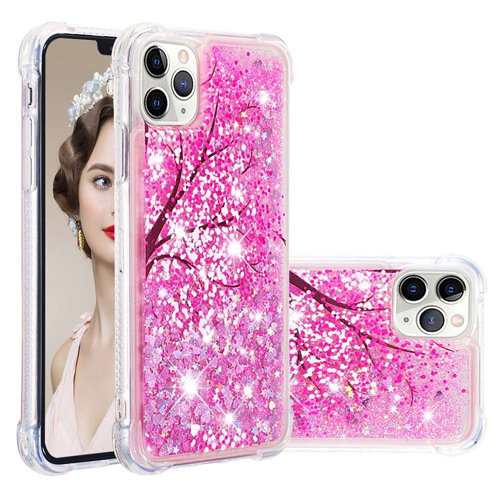 iPhone 11 Pro Max Case - UZER Shockproof Cartoon Glitter TPU Protective Cover for 6.5