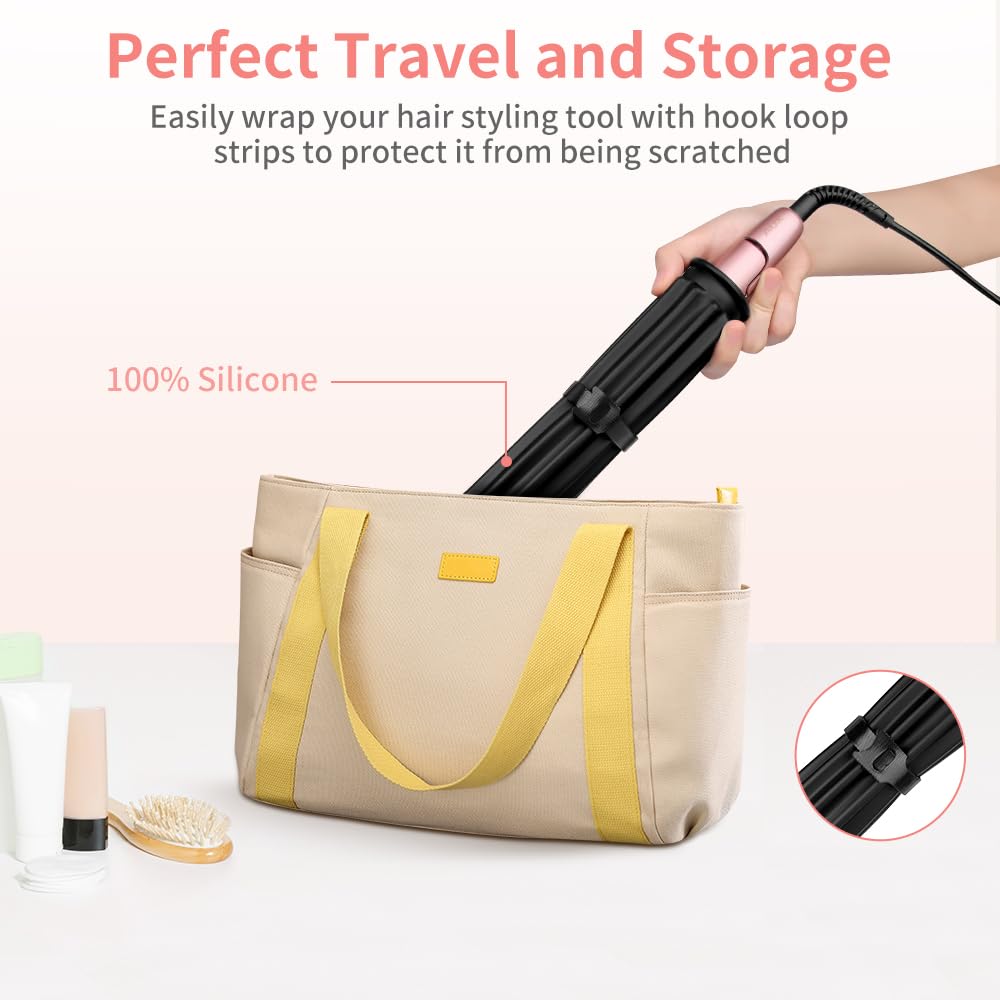 **Heat Resistant Silicone Mat for Hair Styling Tools - Large Hot Tools Straightener Mat for Curling Iron, Flat Iron & Vanity Countertop - Black (Perfect for Home Salon & Professional Use)**