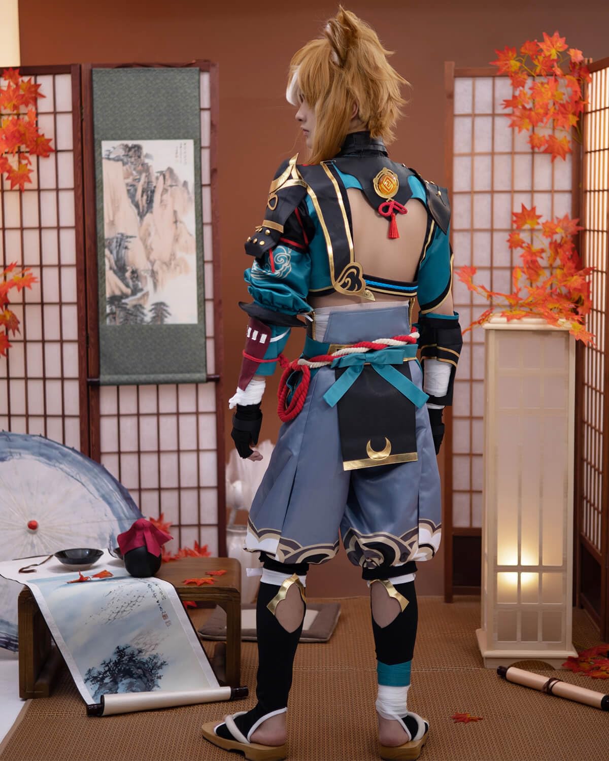 Gorou Cosplay Costume for Adults - Full Set Anime Halloween Outfit for Men (XS) | Perfect for Anime Conventions, Halloween Parties, and Cosplay Events