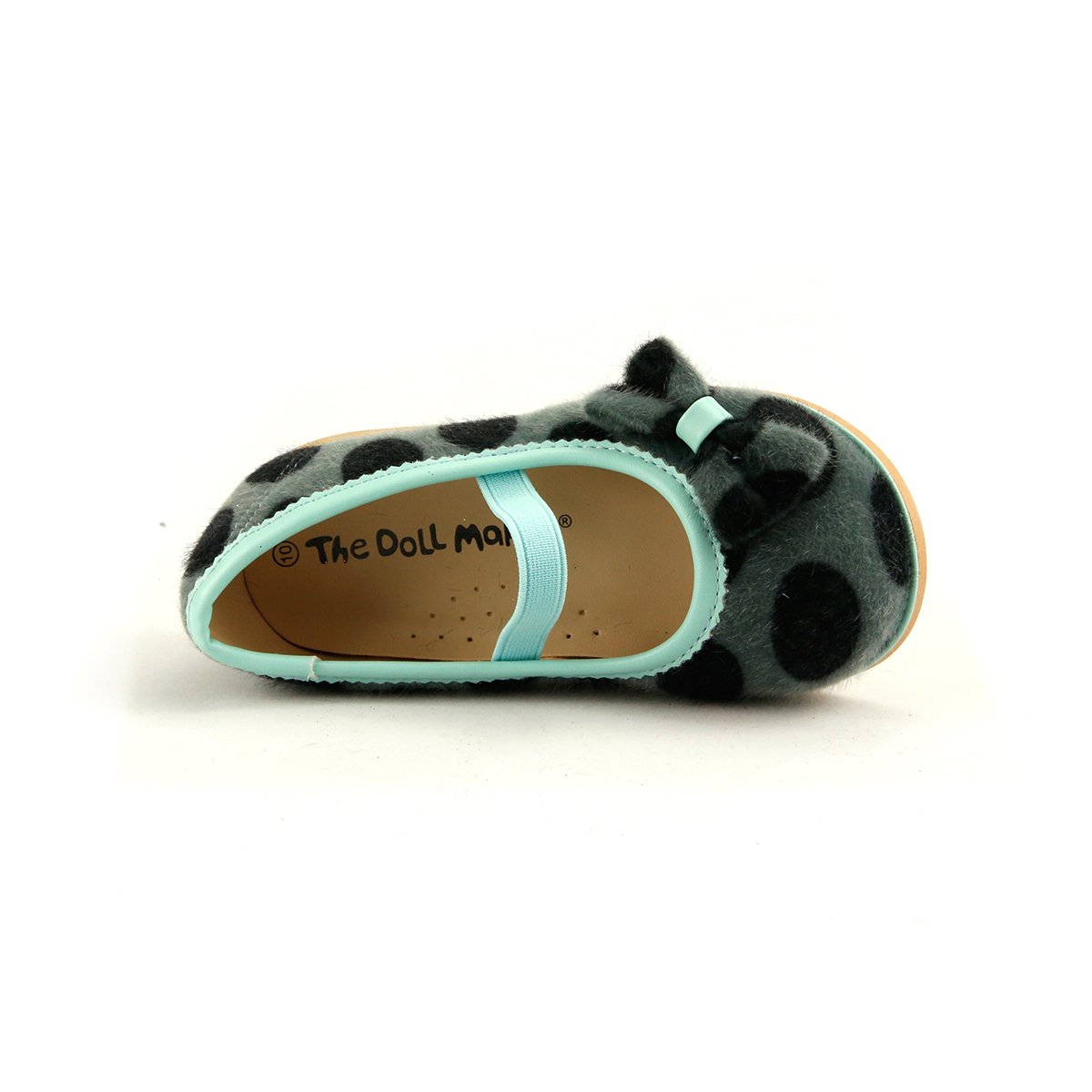 Polka Dot Mary Jane Flat Shoes for Girls - The Doll Maker Furskin Collection | Comfortable School Shoes & Party Dress Shoes for Toddlers