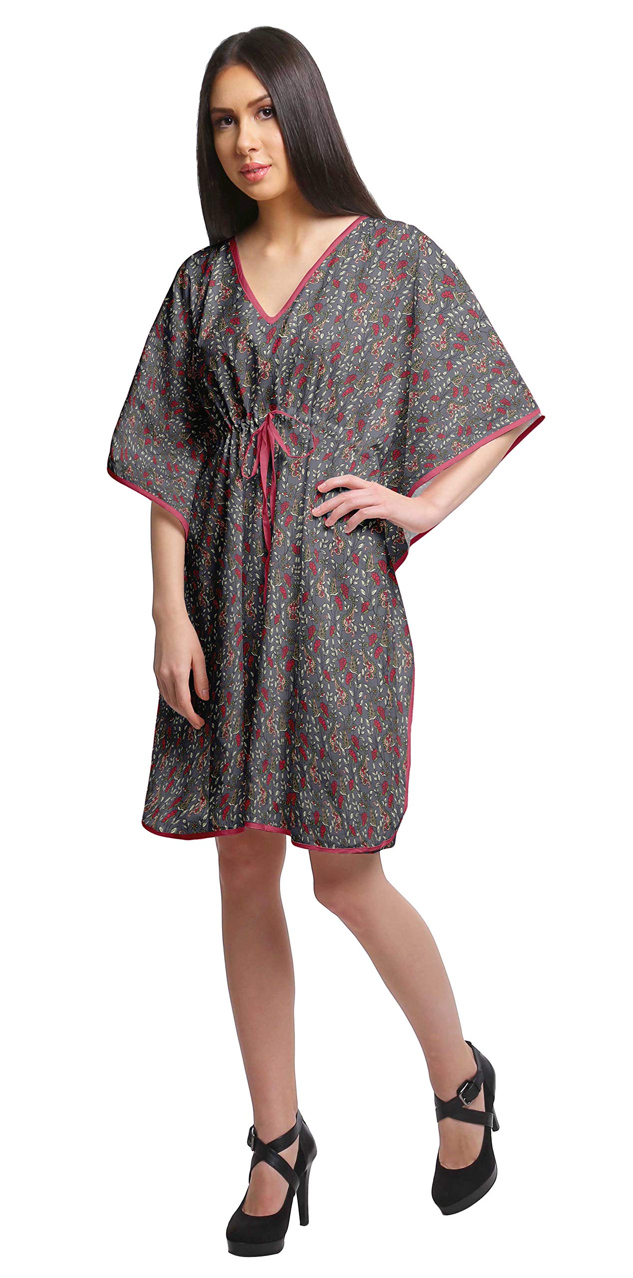 Women's Printed Beach Kaftan Dress - Flowy Bikini Cover Up & Summer Caftan for Plus Size | Perfect for Poolside, Vacation & Tropical Getaways