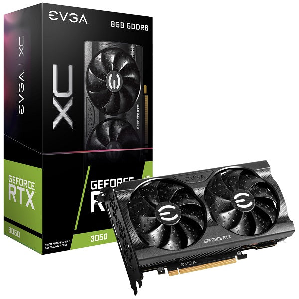 EVGA RTX 3050 XC Gaming 8GB GDDR6 Graphics Card - High Performance Gaming GPU for PC Builds, 4K Gaming & Video Editing