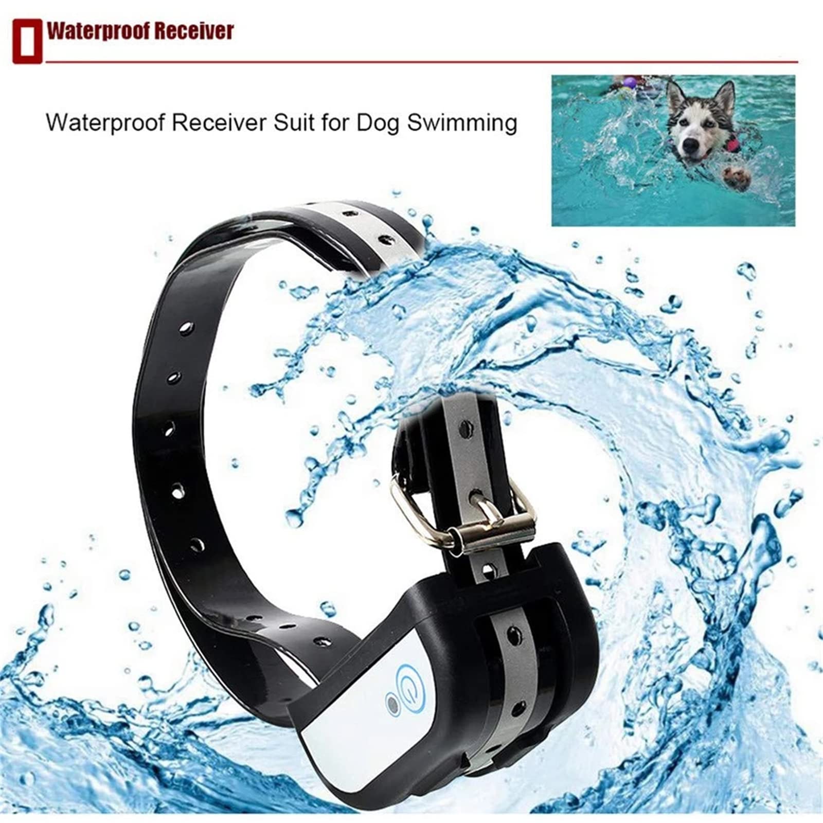 2 in 1 Wireless Dog Fence - Electric Pet Containment System with Waterproof Receiver & Reflective Stripe | Adjustable Range for Small to Large Dogs (1-3 Dogs) | Ideal for Backyards, Farms & Outdoor Training