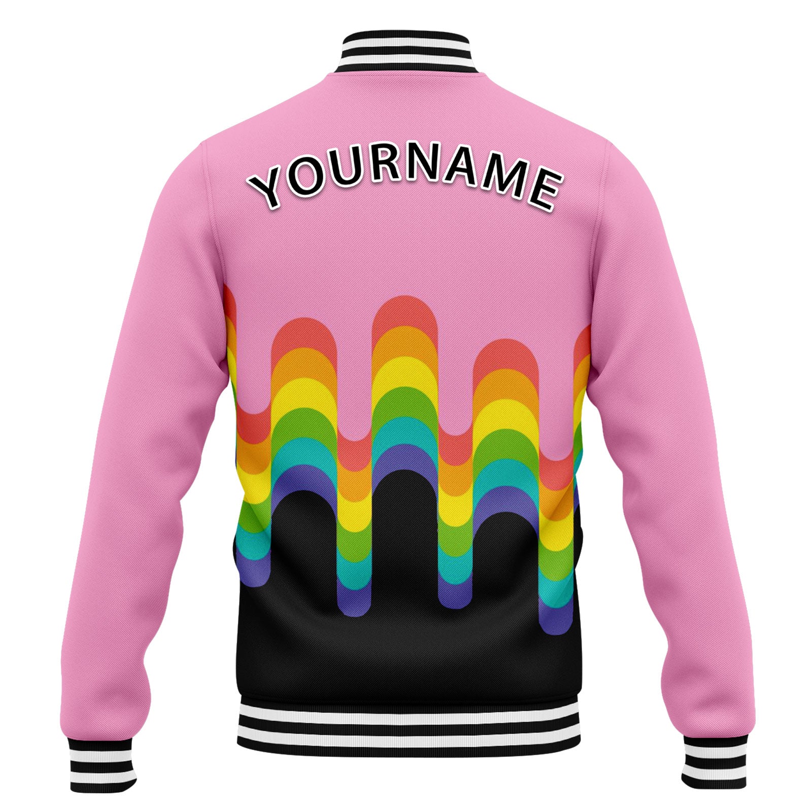 Custom Personalized Bomber Jacket - Full Snap Varsity Letterman Jacket for Men & Women (Style FZ005 D025003) - Perfect for School Sports, Casual Wear & Fashion Outfits