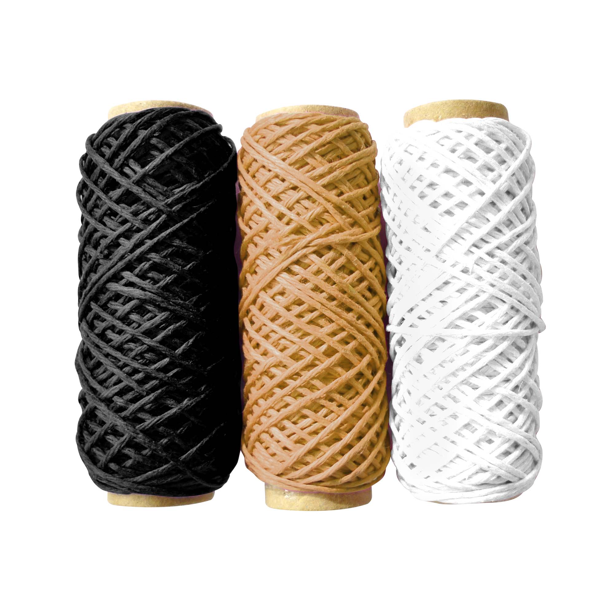 3 Pack Natural Hemp Spools for Macrame, Crochet & DIY Crafts - Eco-Friendly Jute Twine for Home Decor, Gift Wrapping & Gardening (Sun-Resistant)