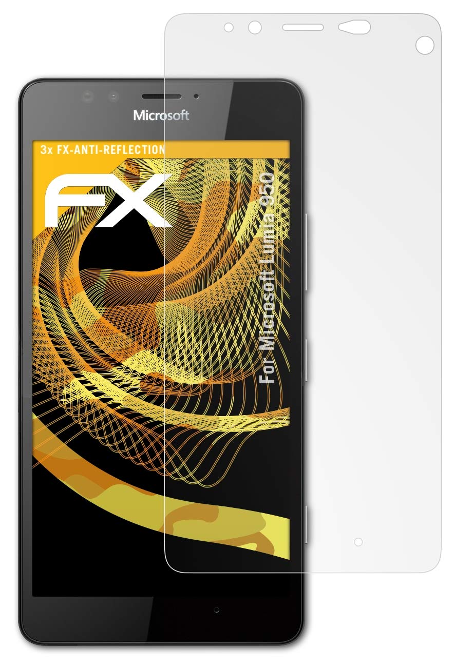 Tempered Glass Screen Protector for Microsoft Lumia 950 - Anti-Glare & Shockproof Screen Protector Film (3-Pack) - Perfect for Work, Travel & Everyday Protection