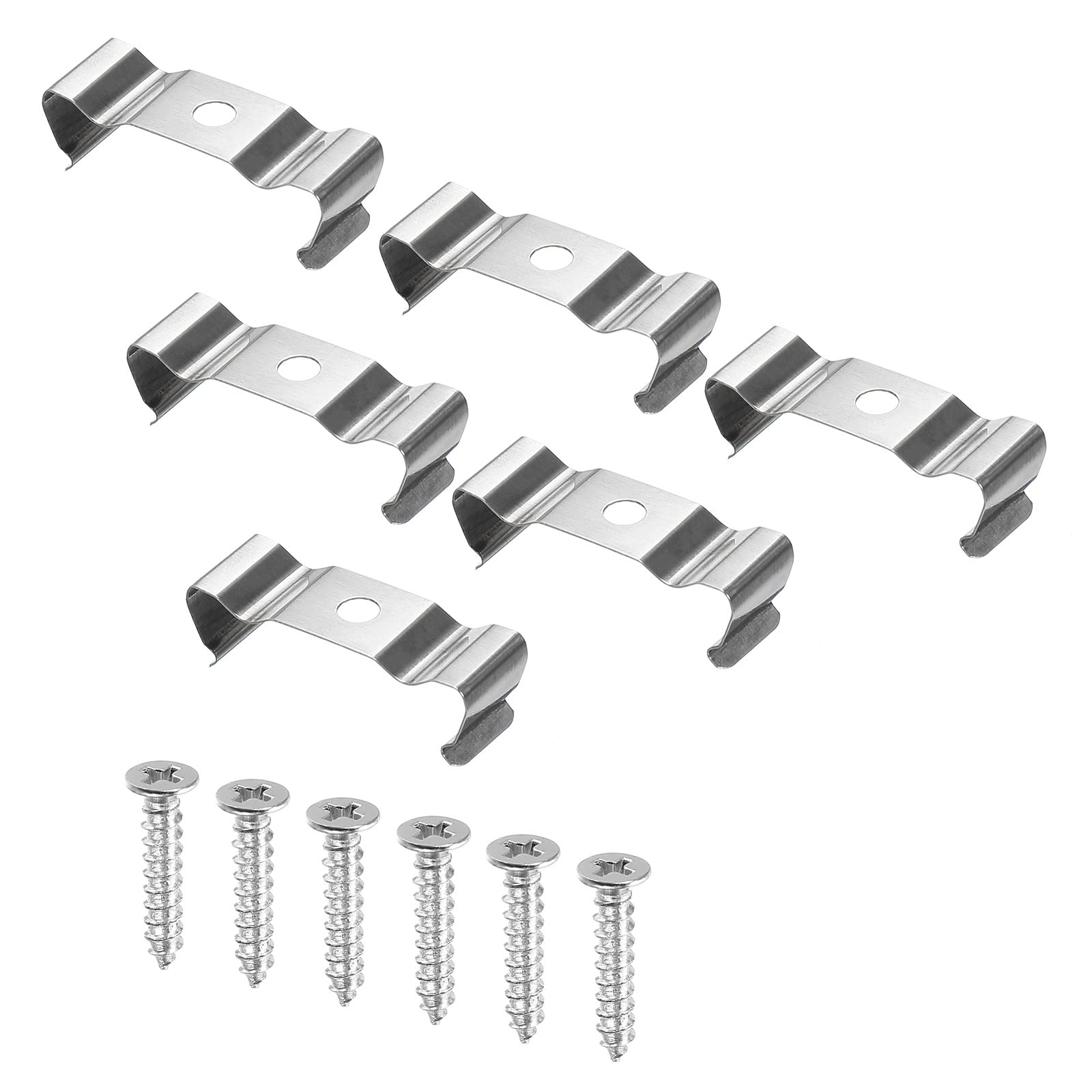 MECCANIXITY T8 LED Tube Holder Clamps with Screws - Pack of 20 for Ceiling Lights