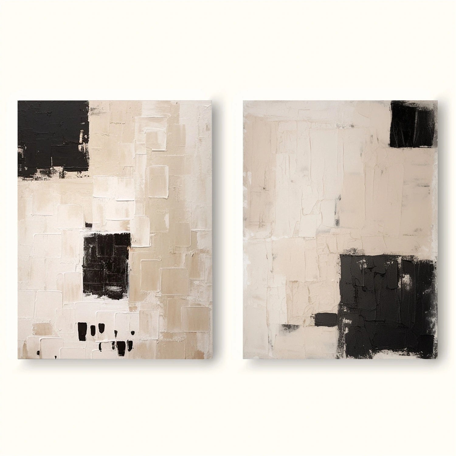 Abstract Tranquility Wall Art Set of 2 - Modern Minimalist Canvas Prints for Living Room, Bedroom & Office Decor - Perfect for Home & Office Wall Decorations