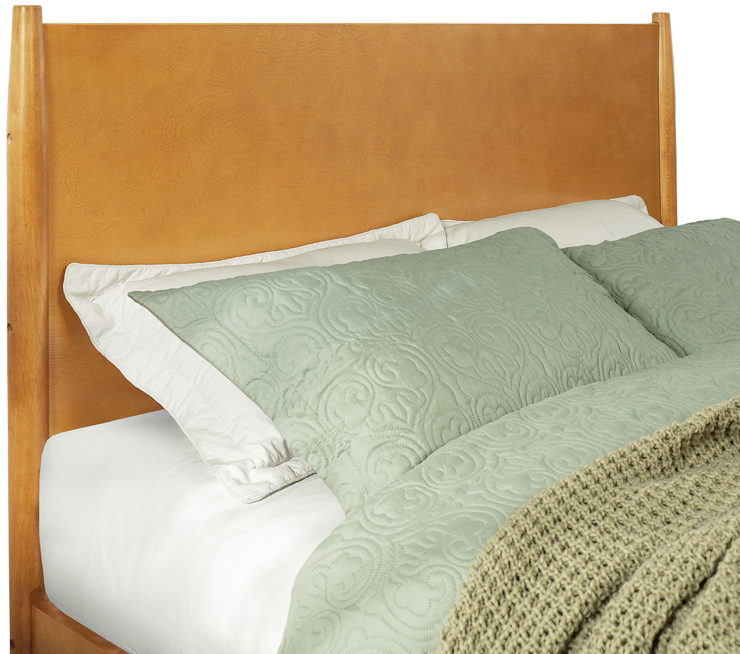 Crosley Furniture Landon Wood Queen Size Bed Set in Acorn Finish - Perfect for Modern Bedrooms & Guest Rooms