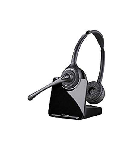 Plantronics CS520-XD Over-The-Head Binaural Wireless Headset with Noise-Cancelling Microphone (900 MHz) - Certified Renewed - Perfect for Call Centers, Office Work & Remote Customer Service